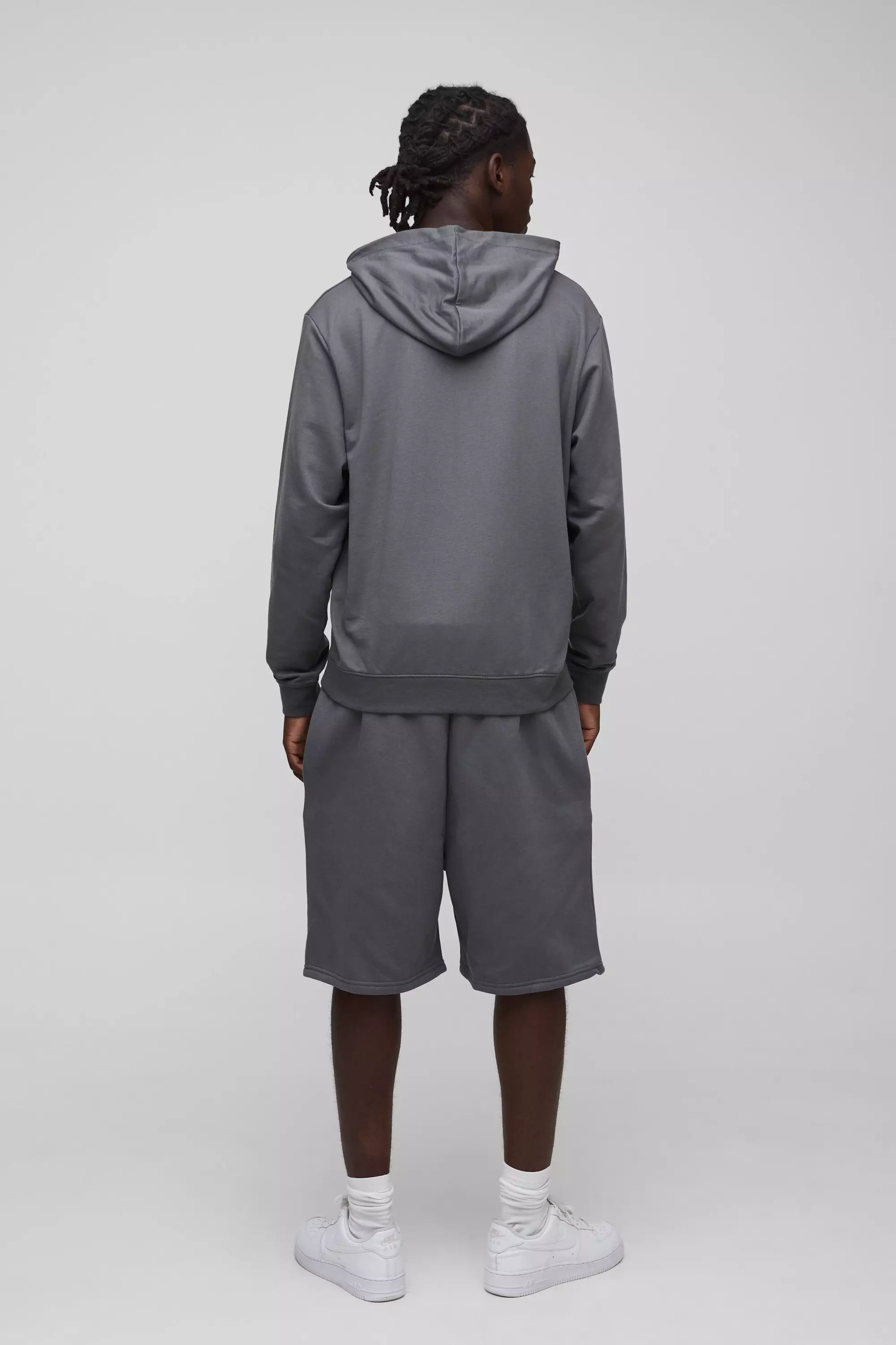 Oversized Fit Drop Crotch Basic Lightweight Shorts | boohooMAN USA