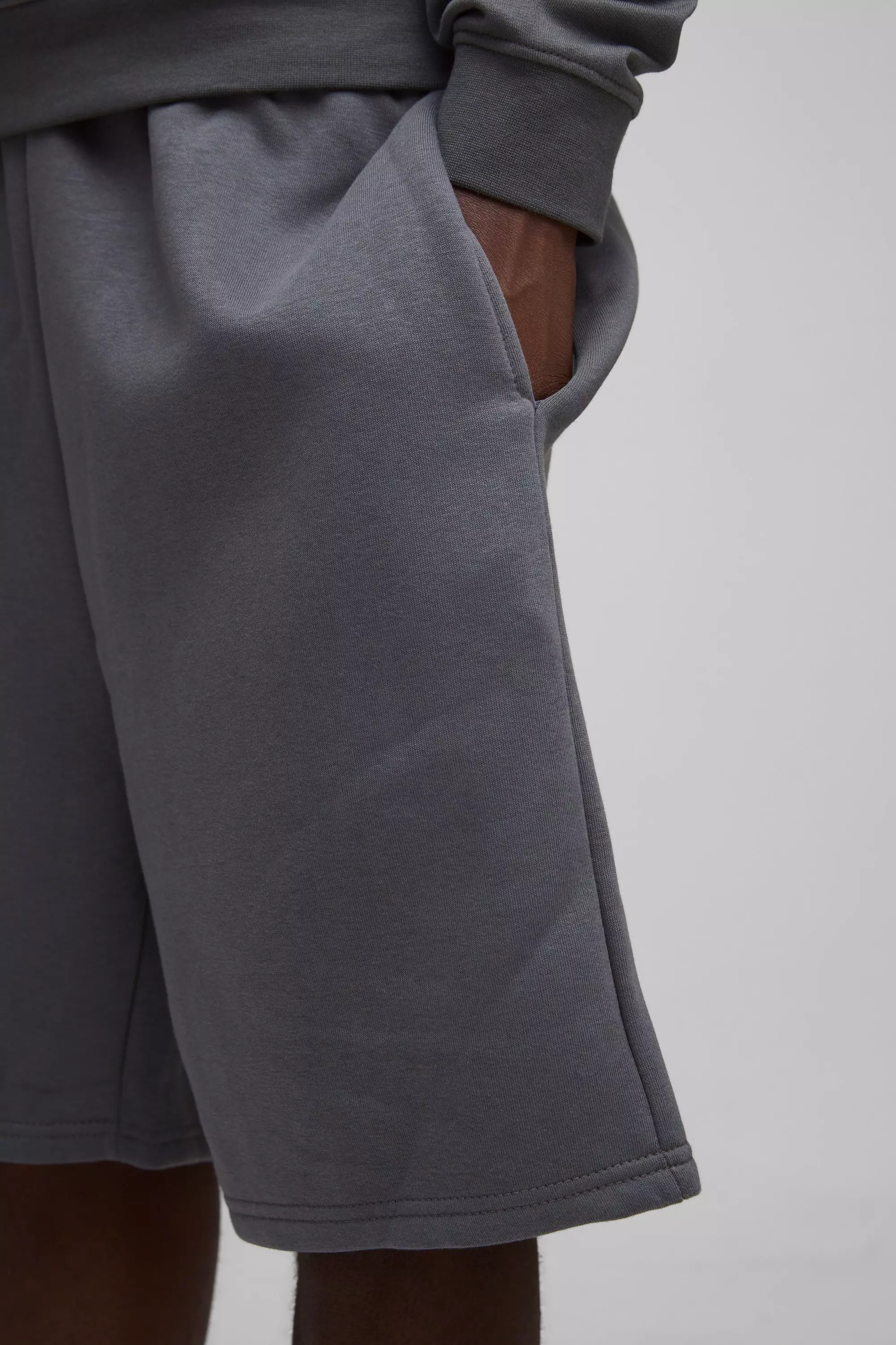 Oversized Fit Drop Crotch Basic Lightweight Shorts | boohooMAN USA