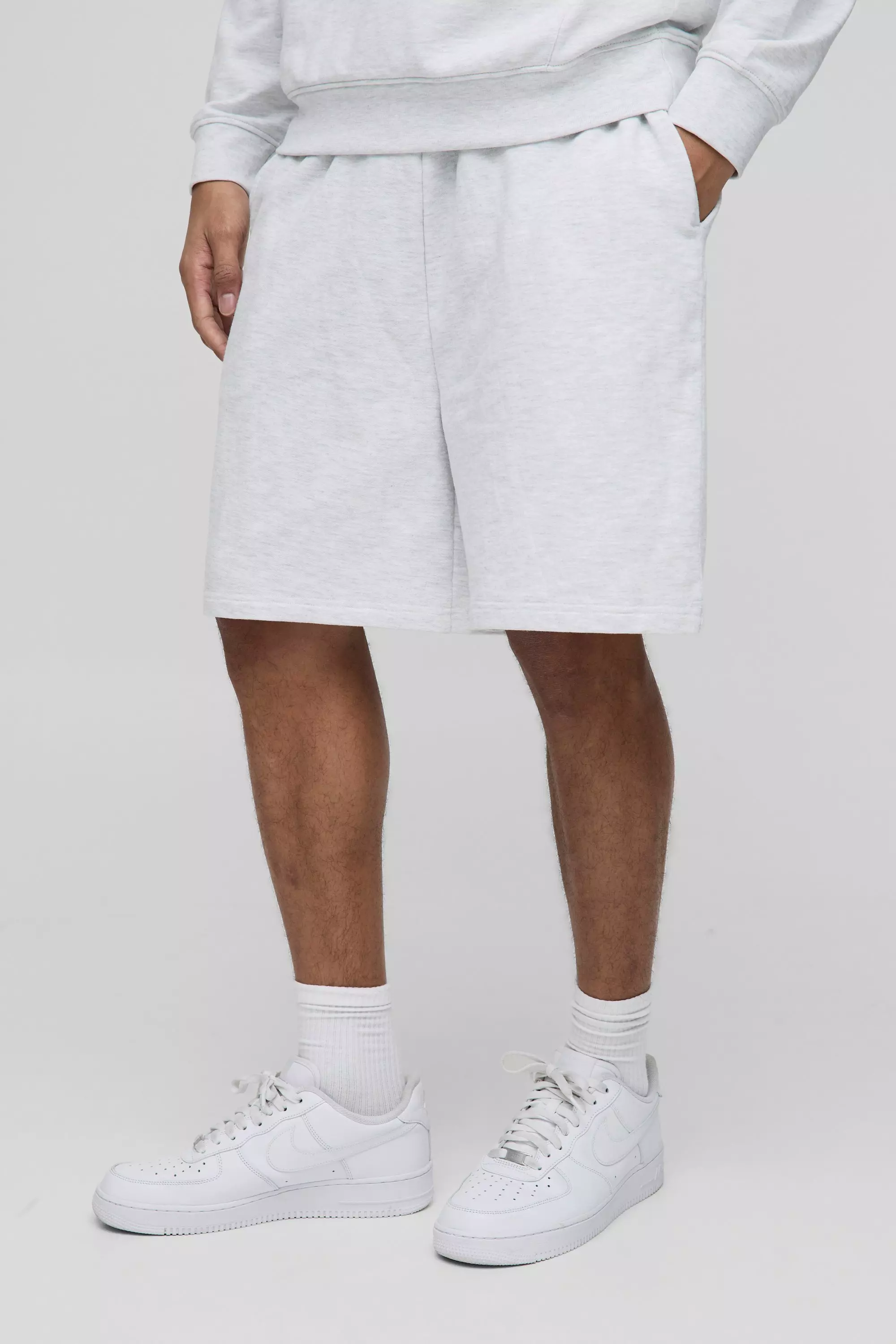 Oversized Fit Drop Crotch Basic Lightweight Shorts | boohooMAN USA