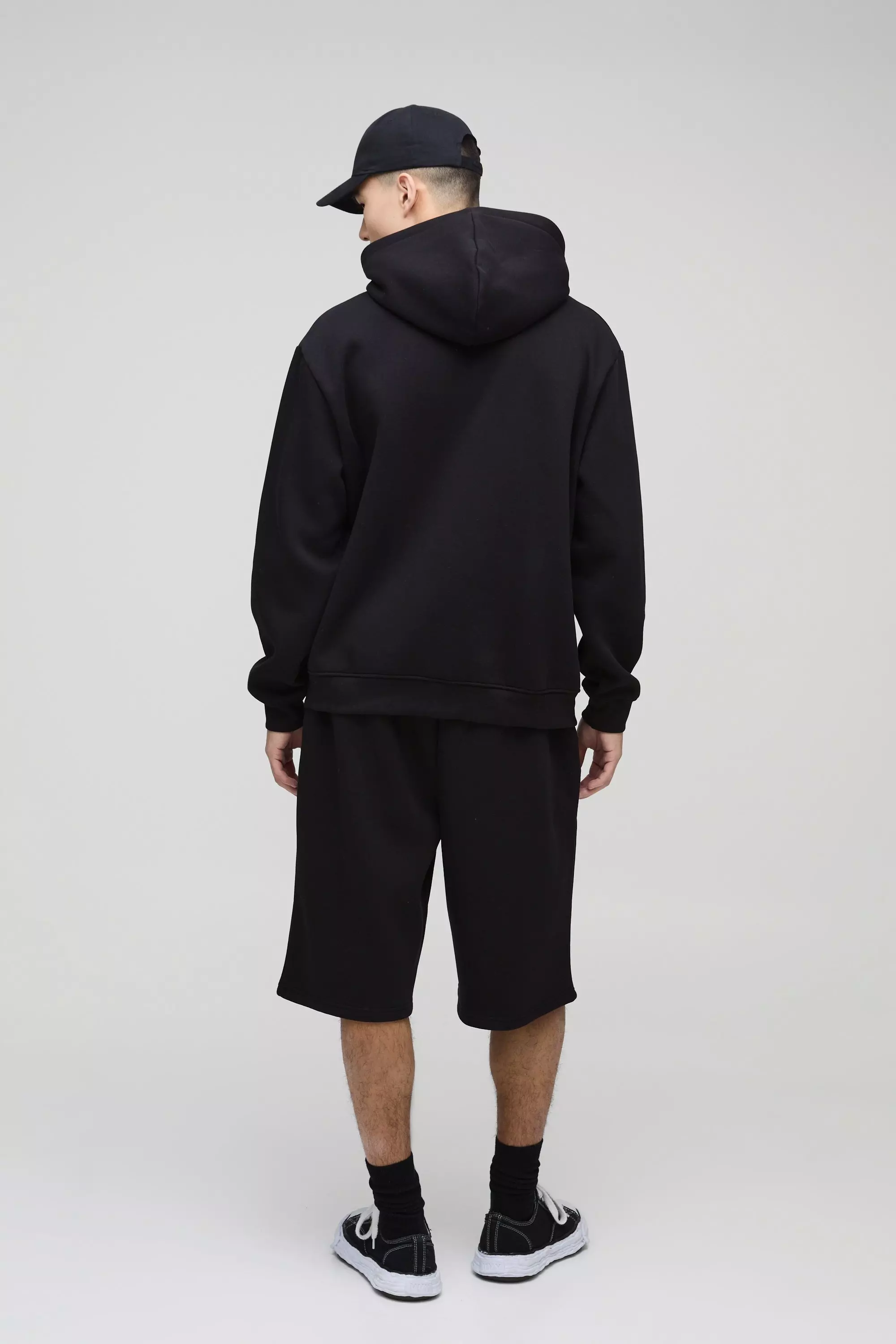 Pantaloni Tuta Basic In Jersey, Black immagine alternativa