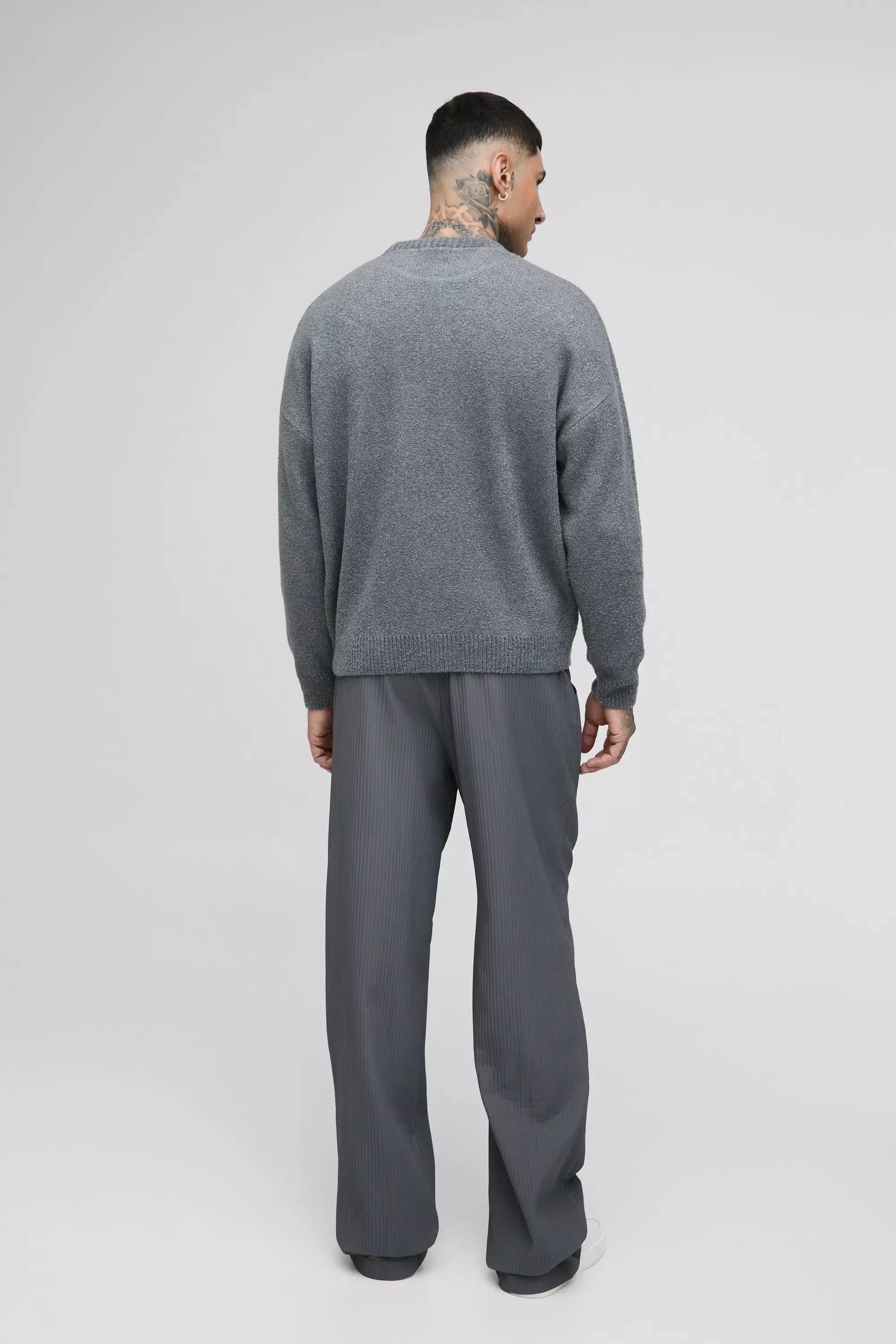 Tall - Pantalon technique plissé, Charcoal autre image