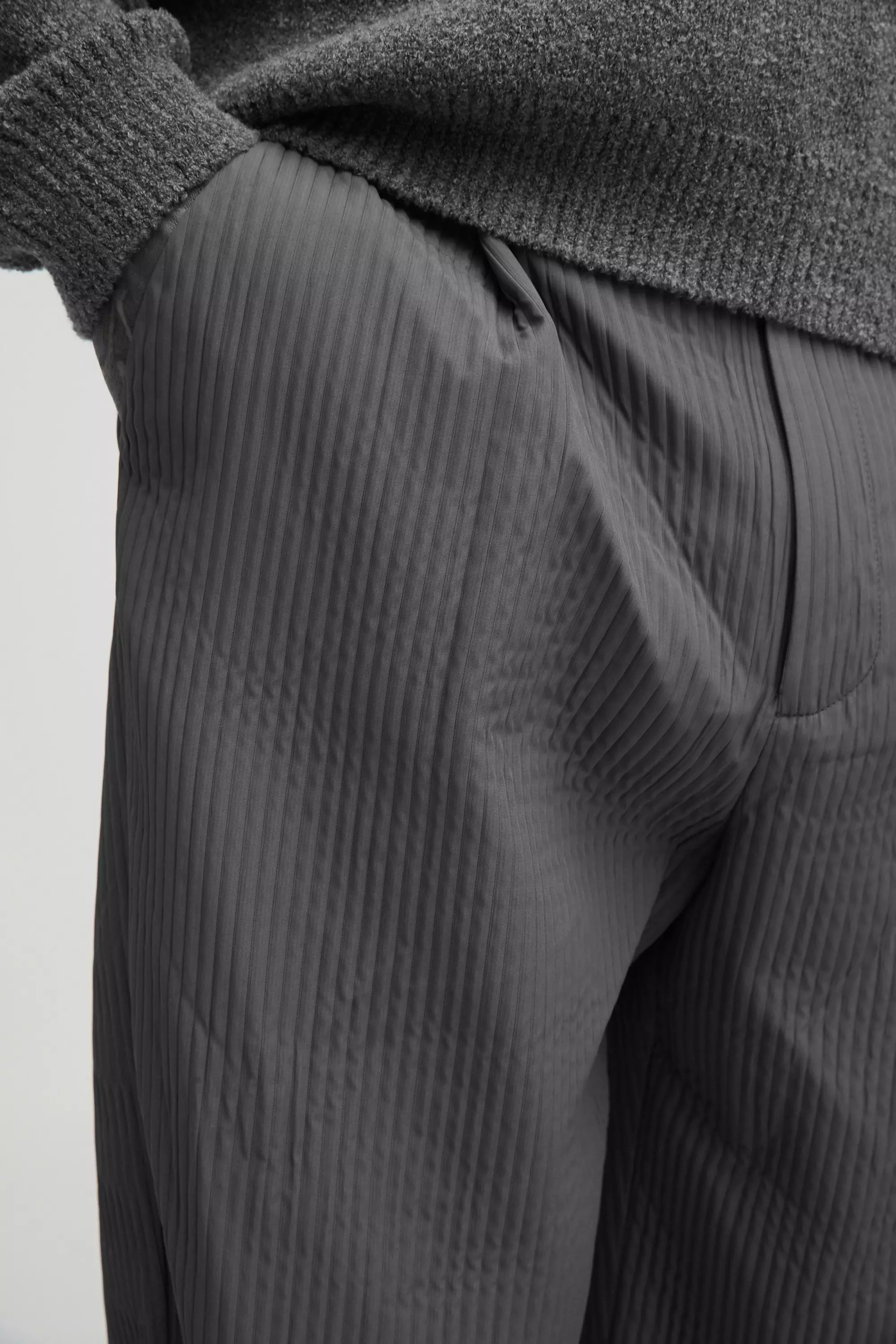 Tall - Pantalon technique plissé, Charcoal autre image