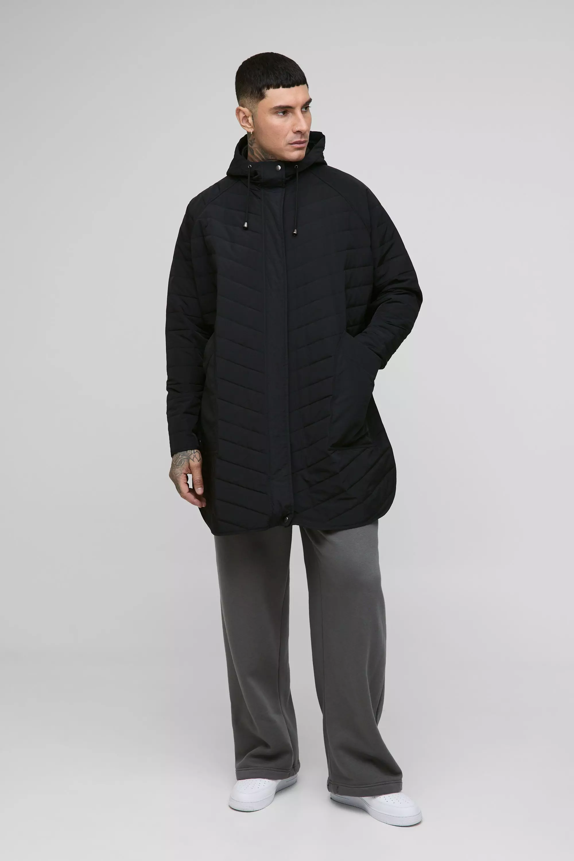 Black Tall Quilted Popper Side Oversized Festival Mac alternative image