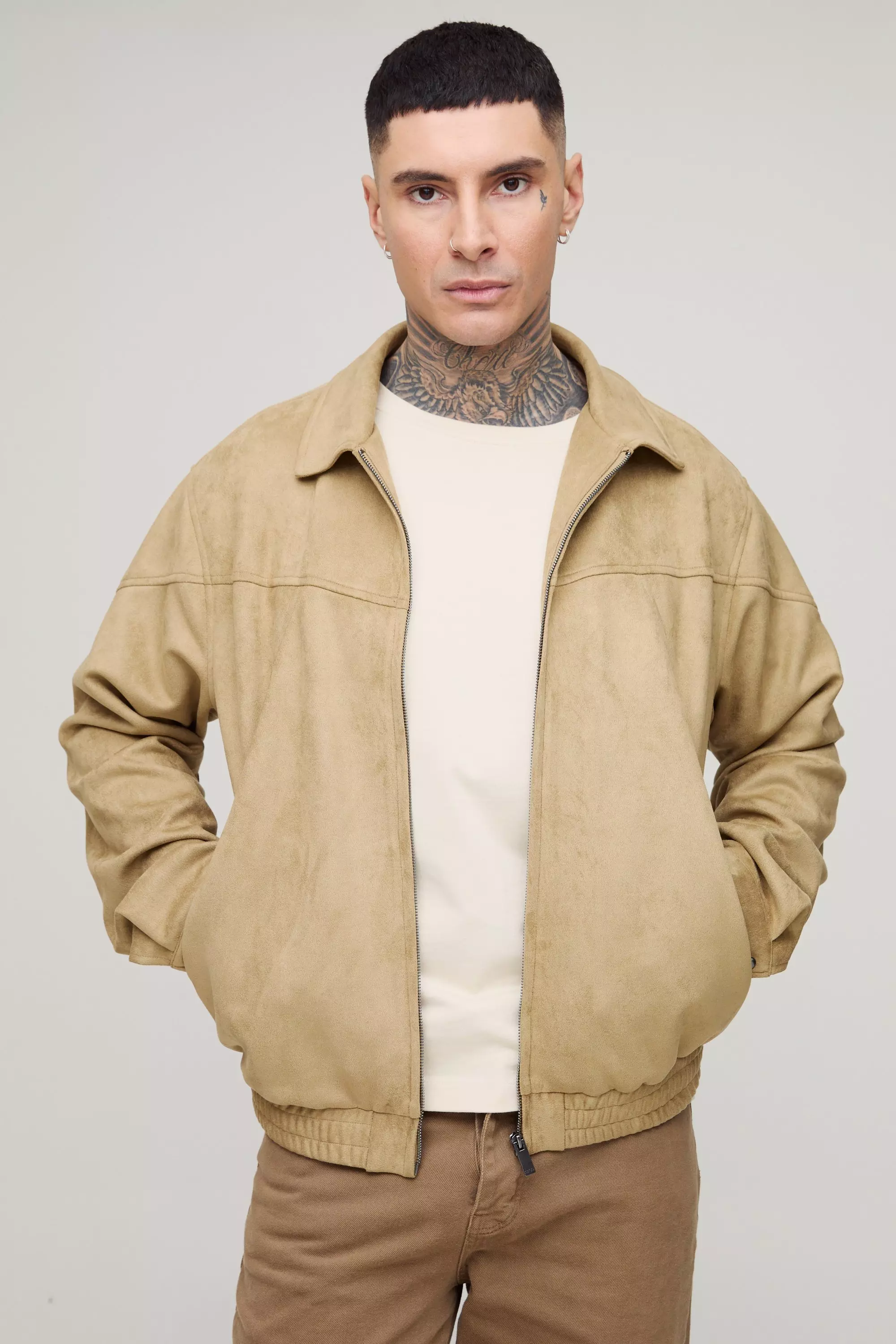 Tall - Veste zippée en synthétique, Stone autre image