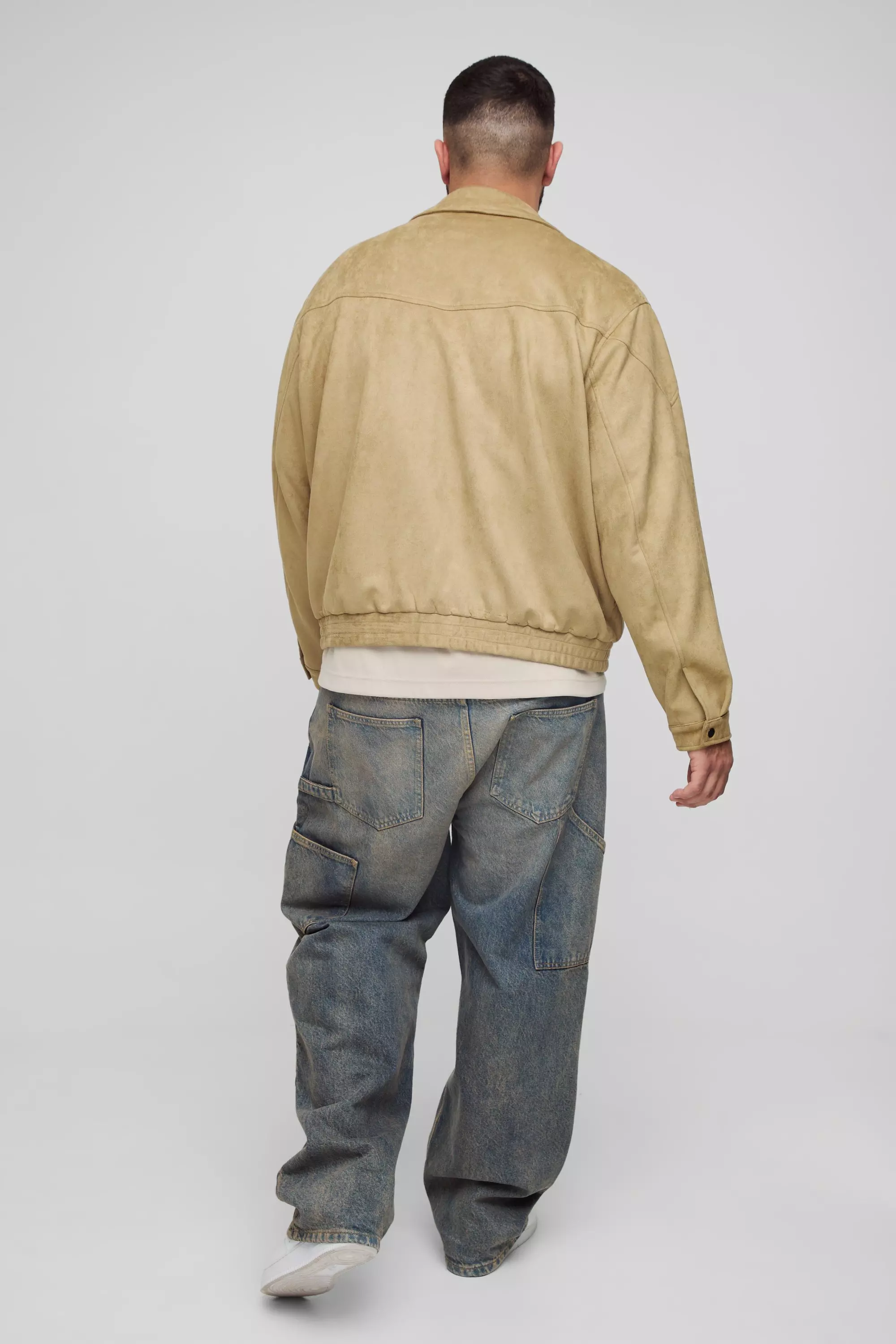 Grande taille - Veste zippée en synthétique, Stone autre image