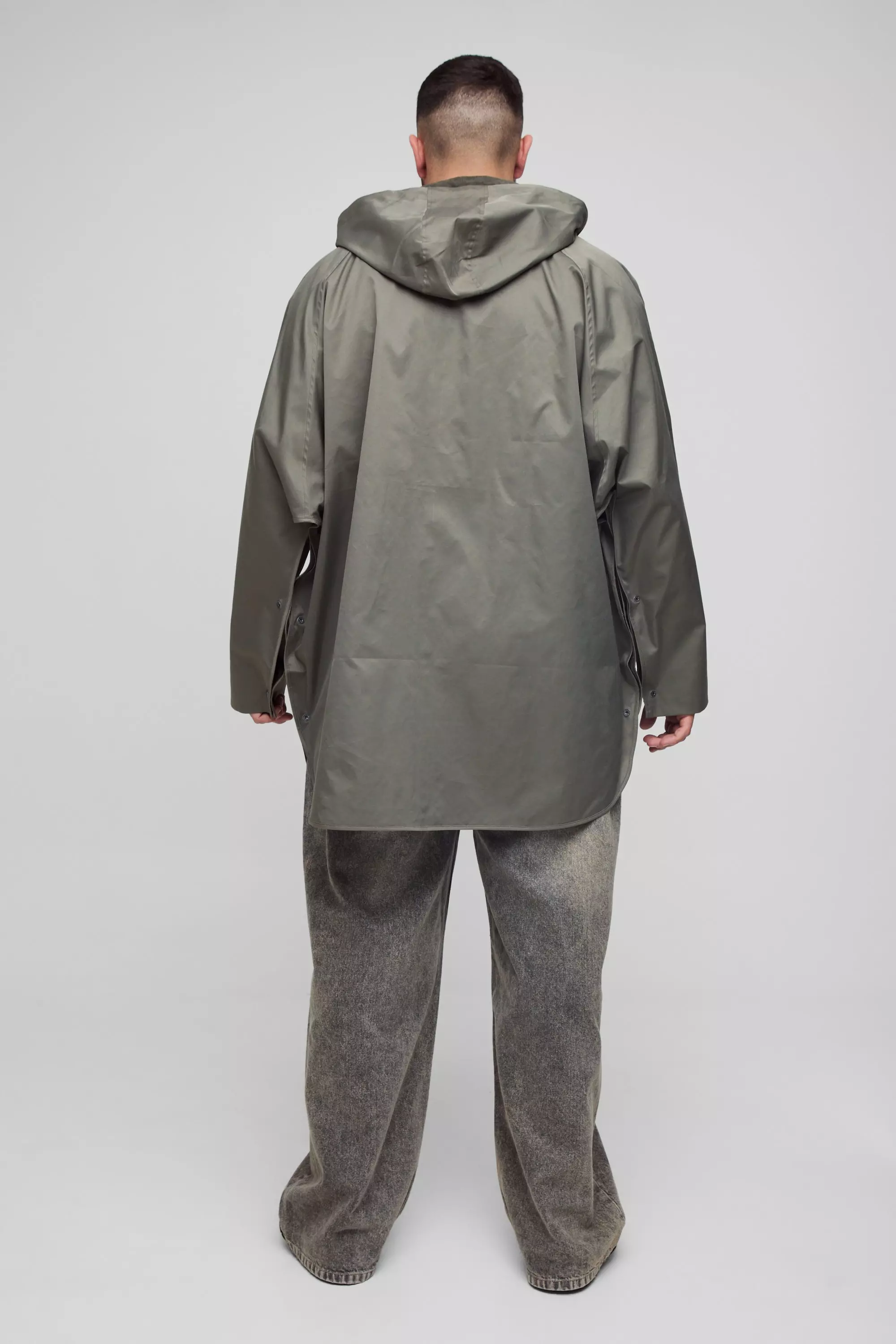 Grande taille - Parka à capuche en velours côtelé, Khaki autre image