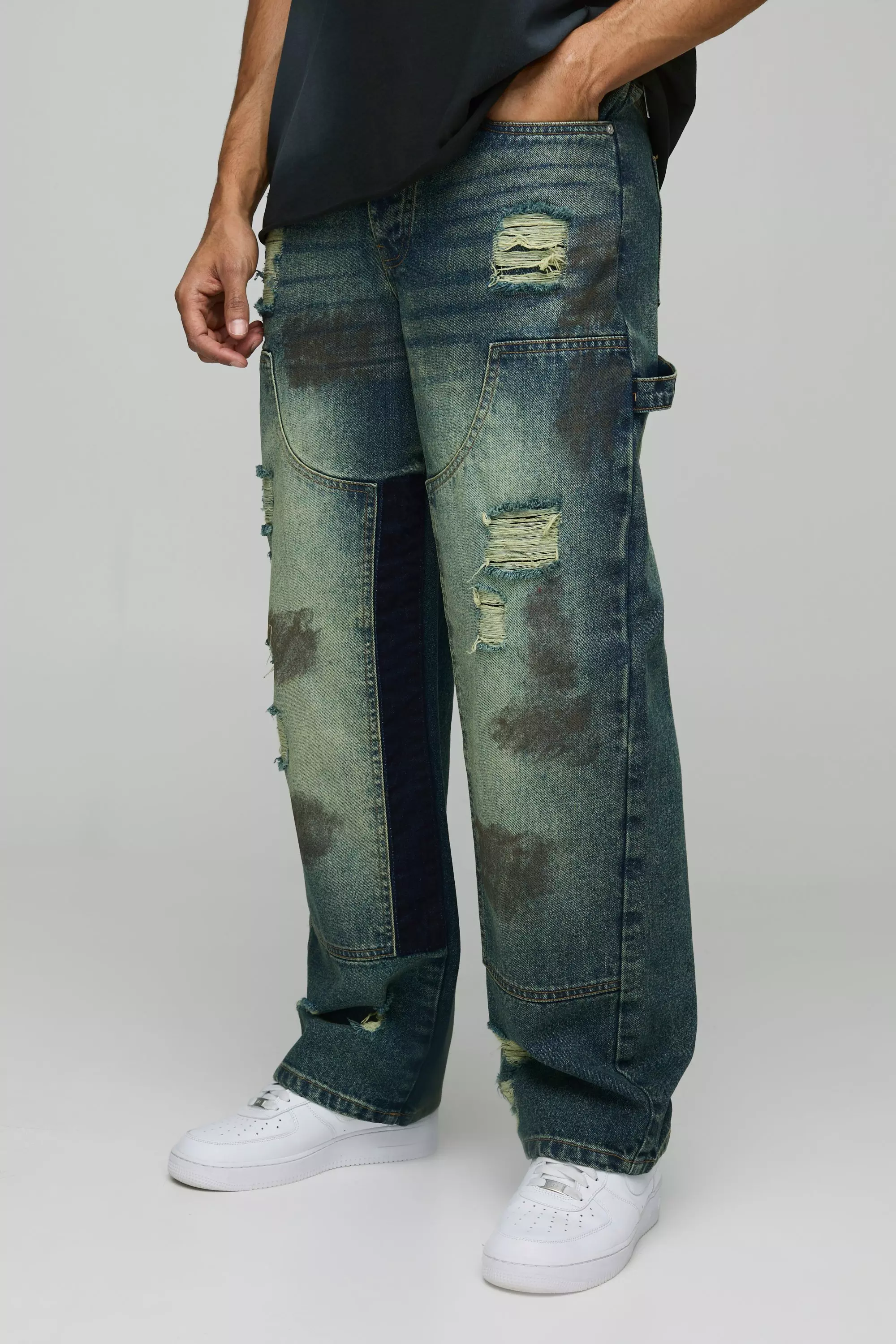 Lockere zerrissene Jeans, Mid blue alternatives Bild