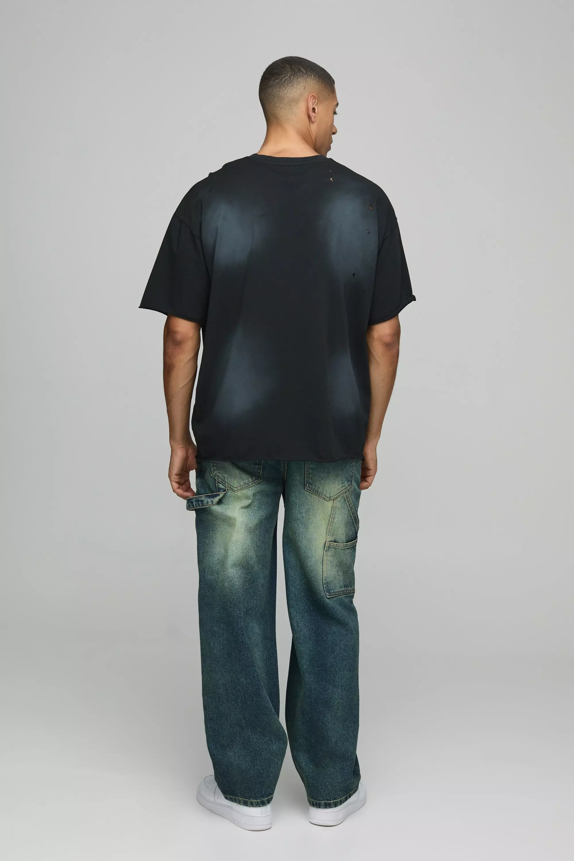 Lockere zerrissene Jeans, Mid blue alternatives Bild