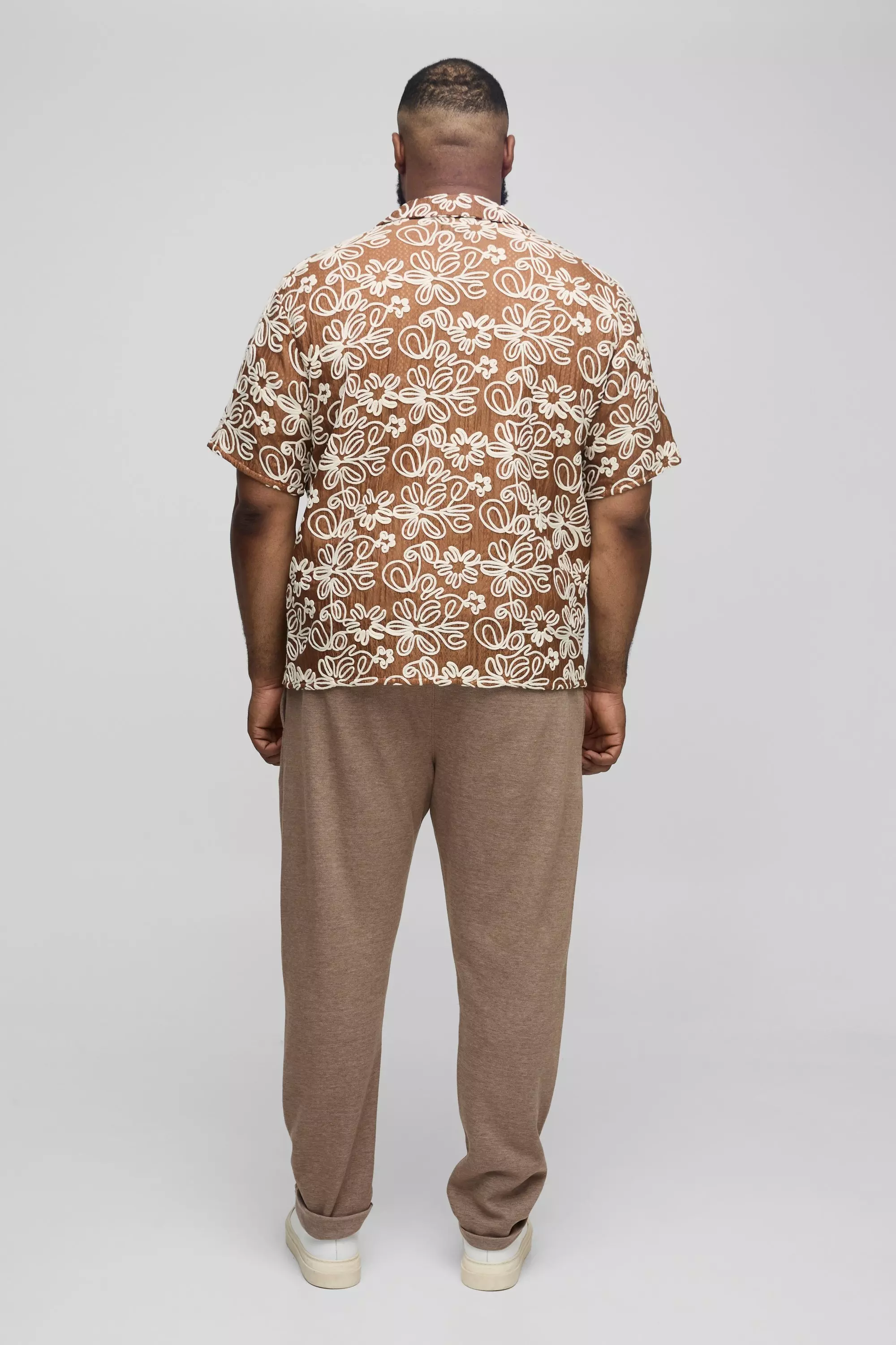 Chocolate Plus Oversized Applique Organza Shirt alternative image