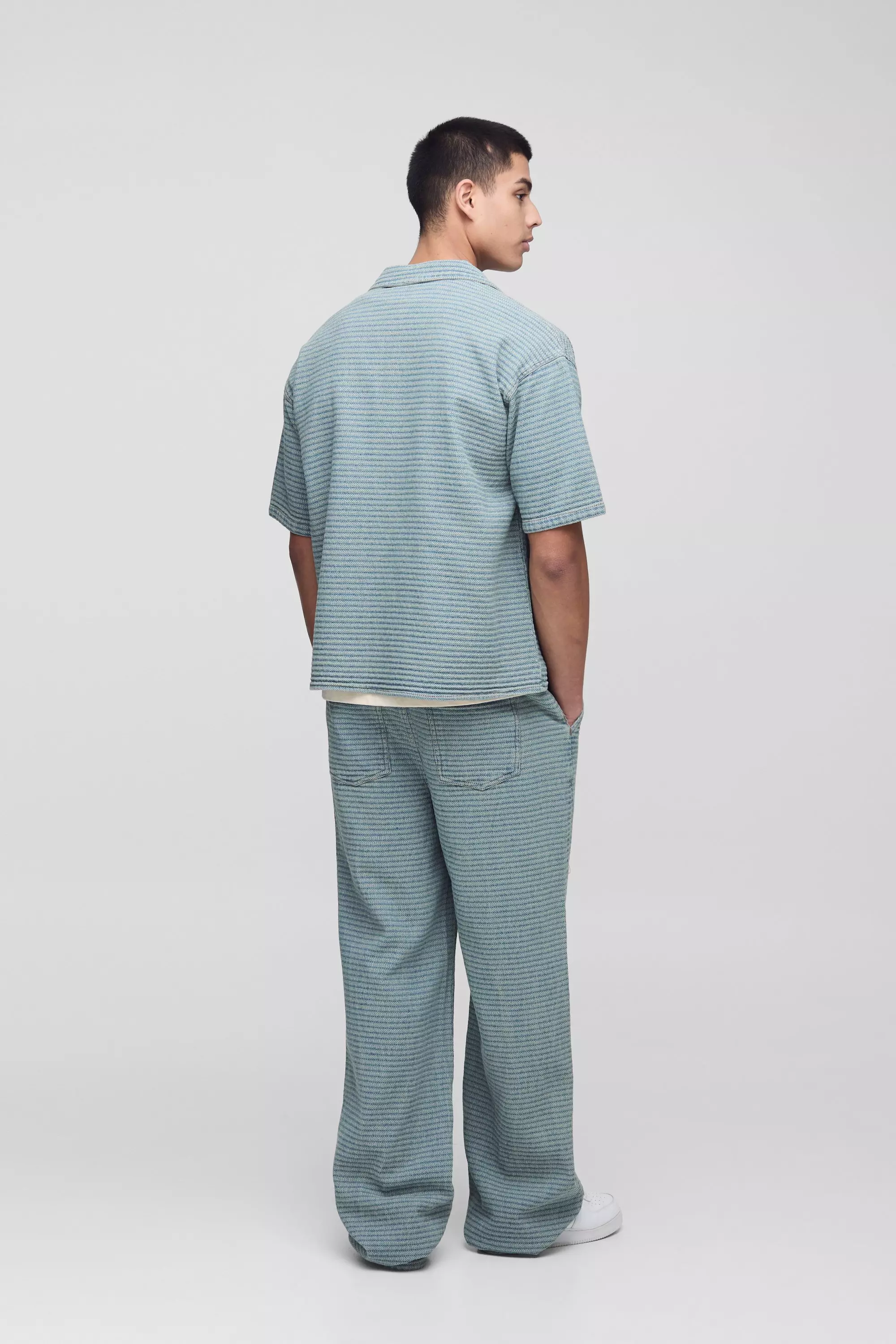 Light wash Tall Jacquard Denim Relaxed Fit Jeans alternative image