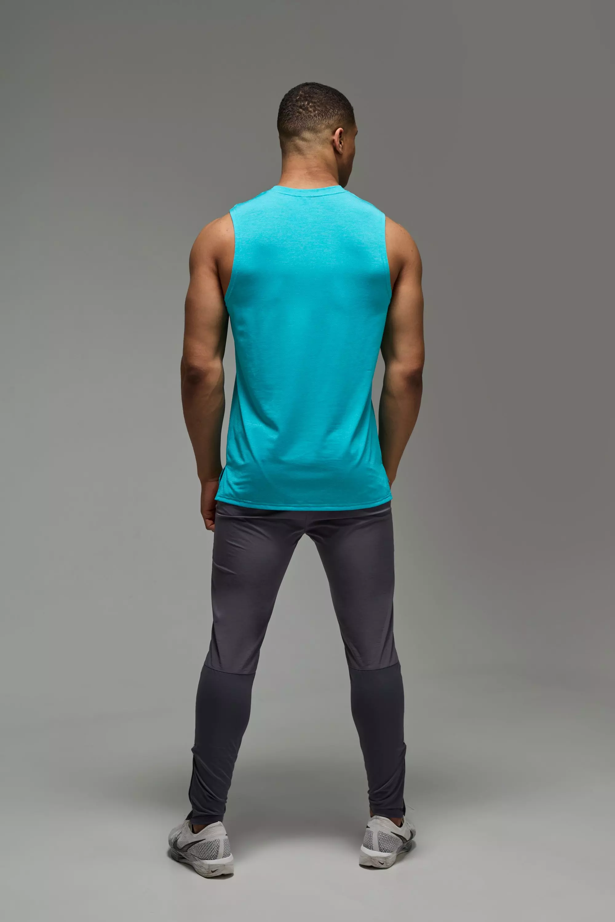 Aqua Man Active Breathable Mergel Tank Top alternatieve afbeelding