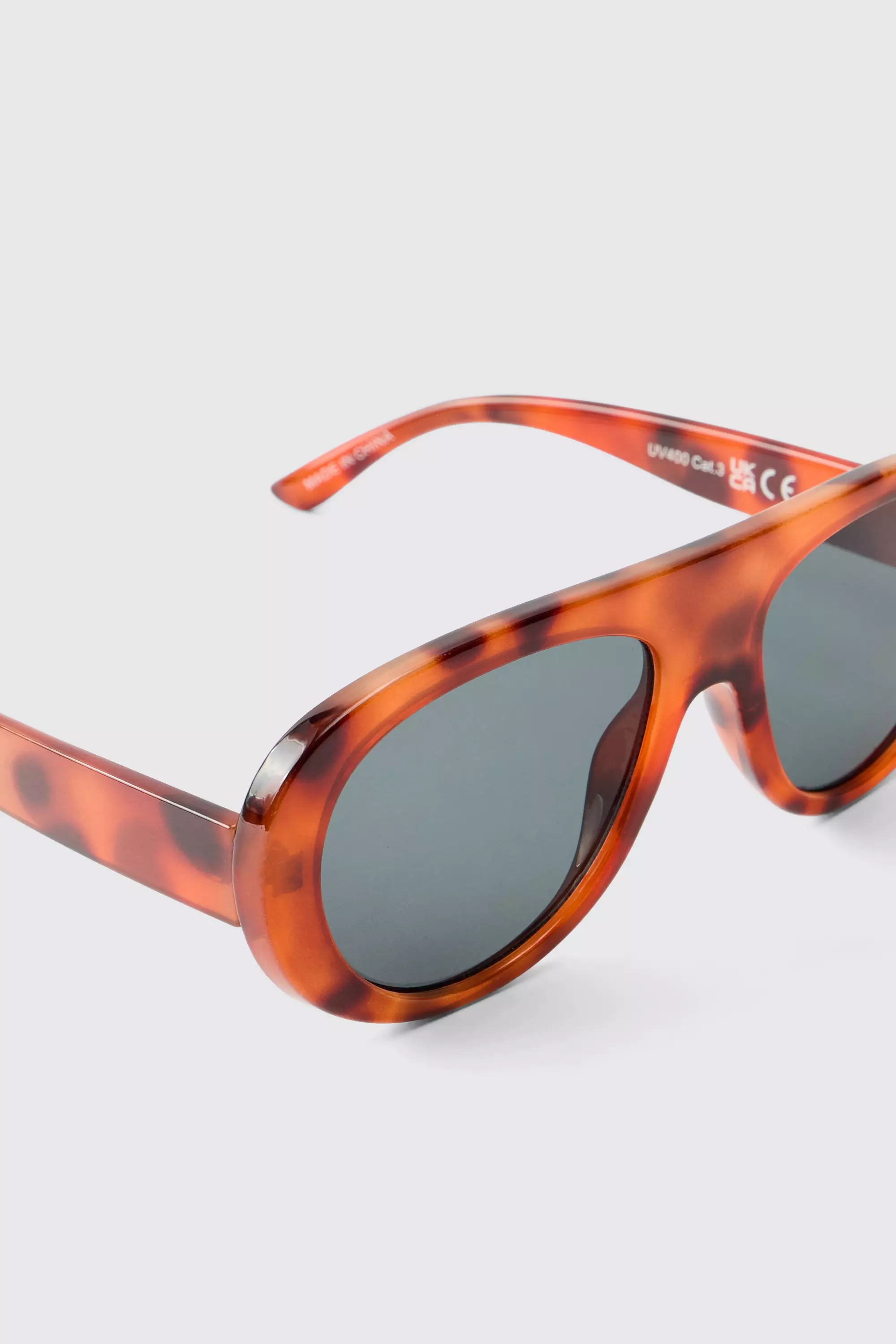 Brown Retro Schildpadden Zonnebril alternatieve afbeelding