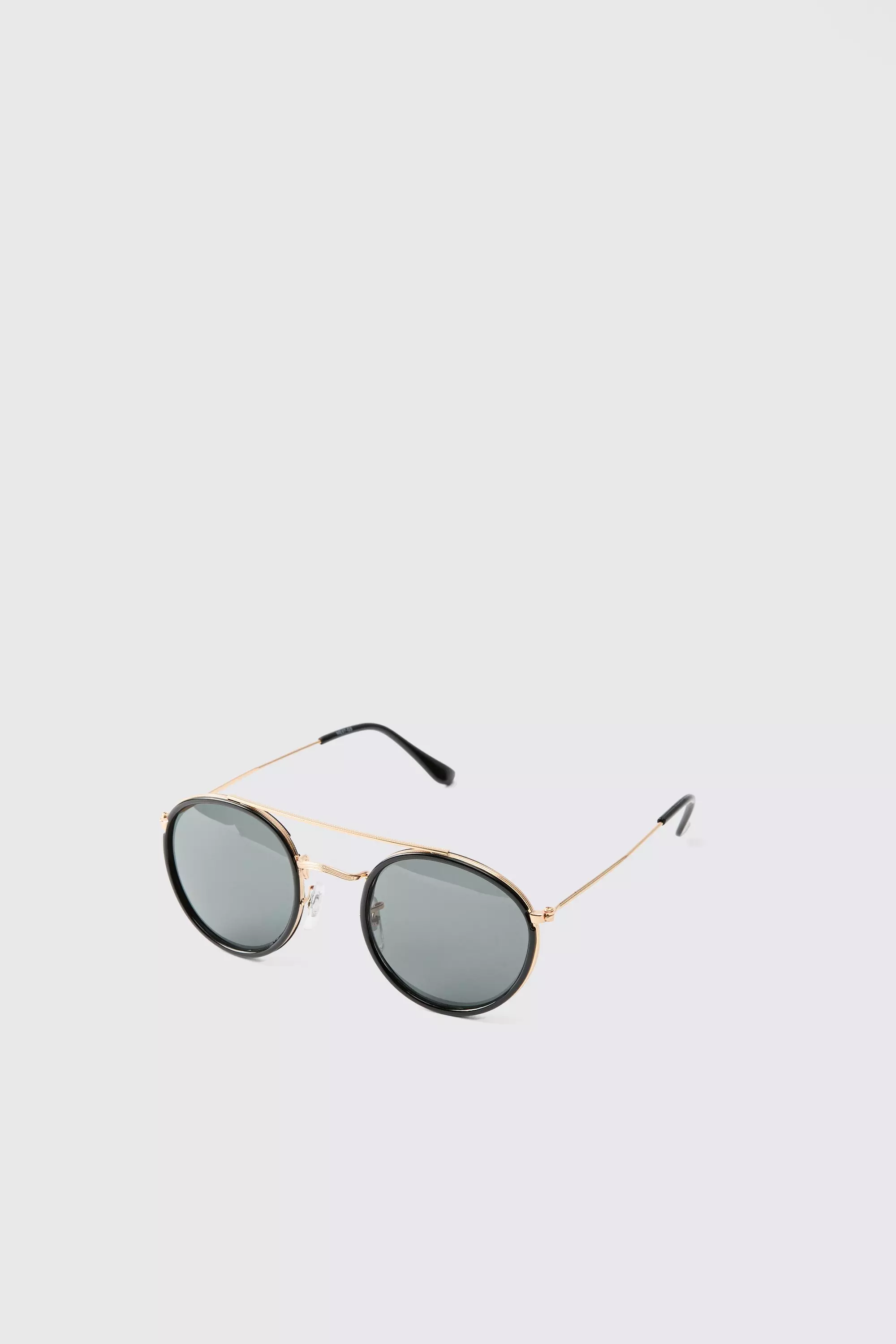 Metal Round Black Sunglasses alternative image