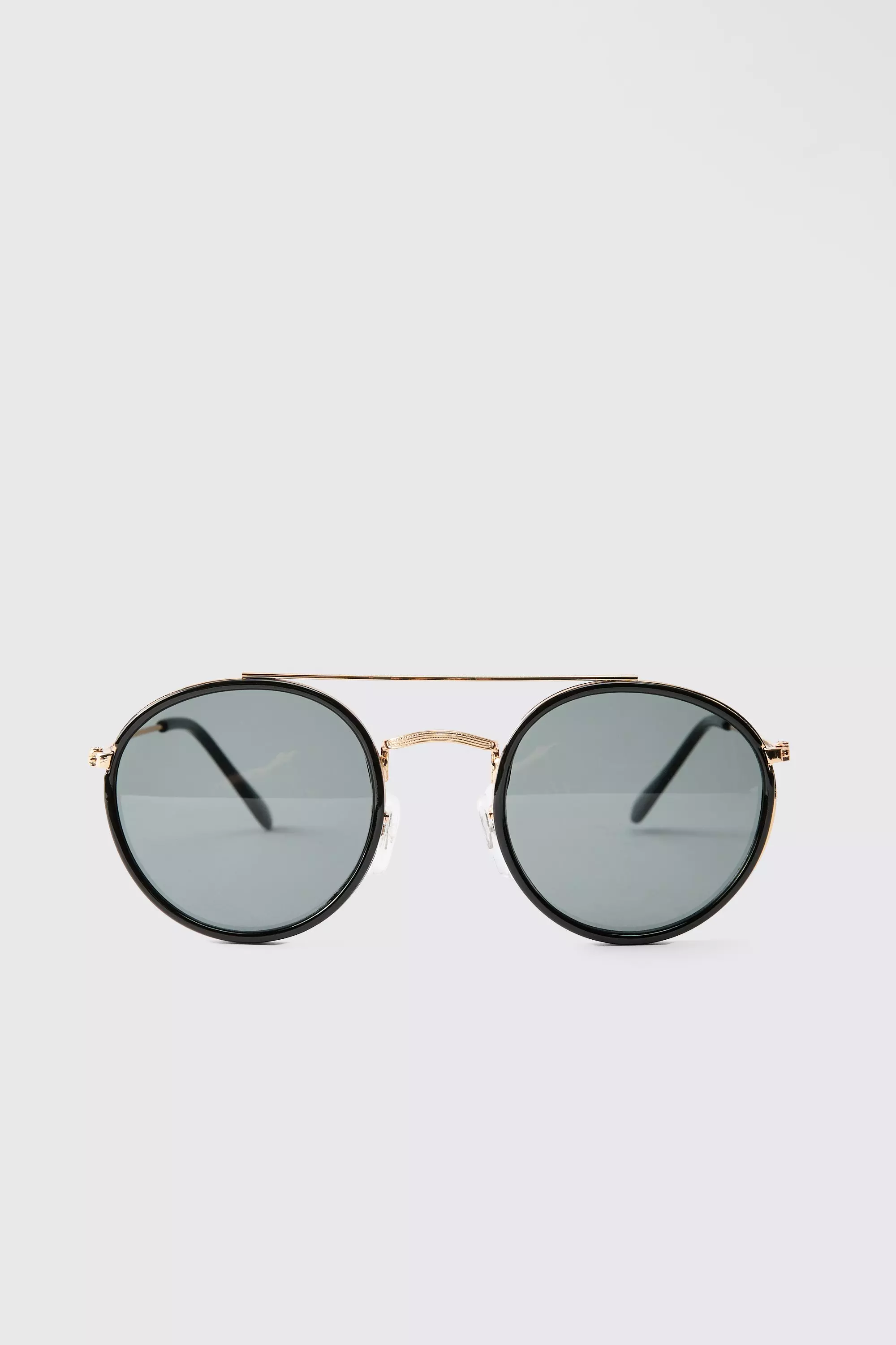 Metal Round Black Sunglasses alternative image
