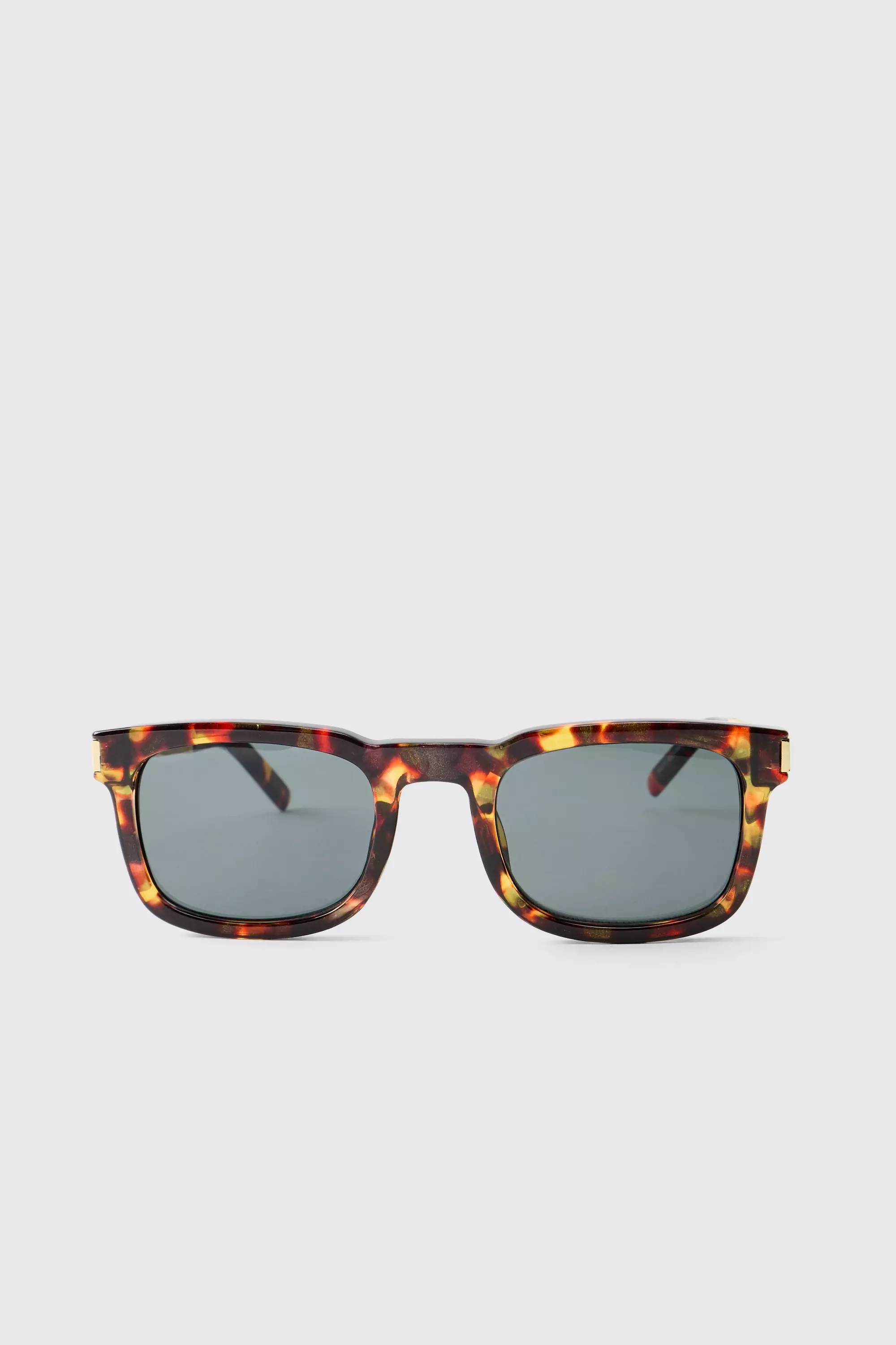 Brown Tortoise And Gold Metal Sunglasses alternative image