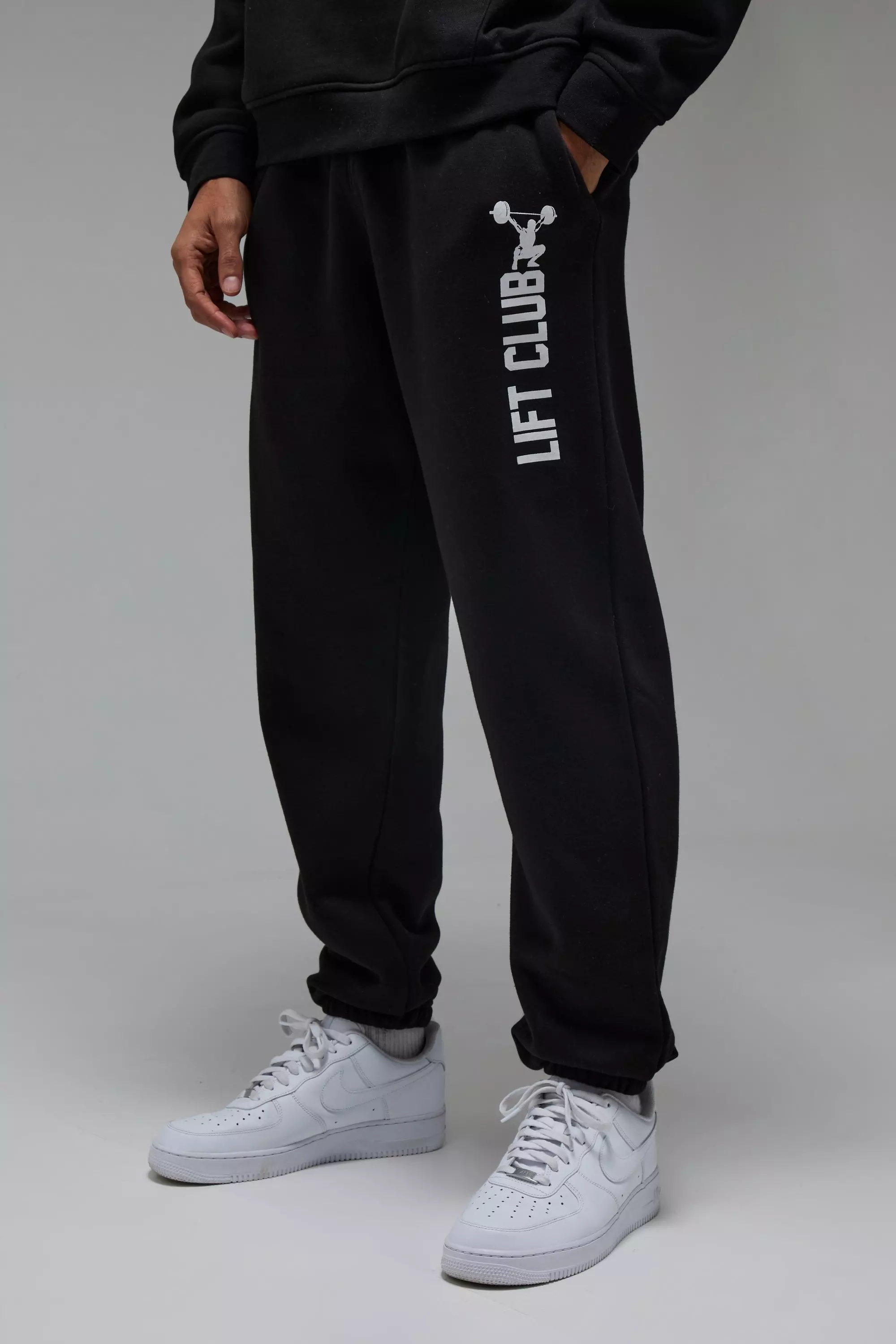 Man Active Lift Club Oversized Jogger Black