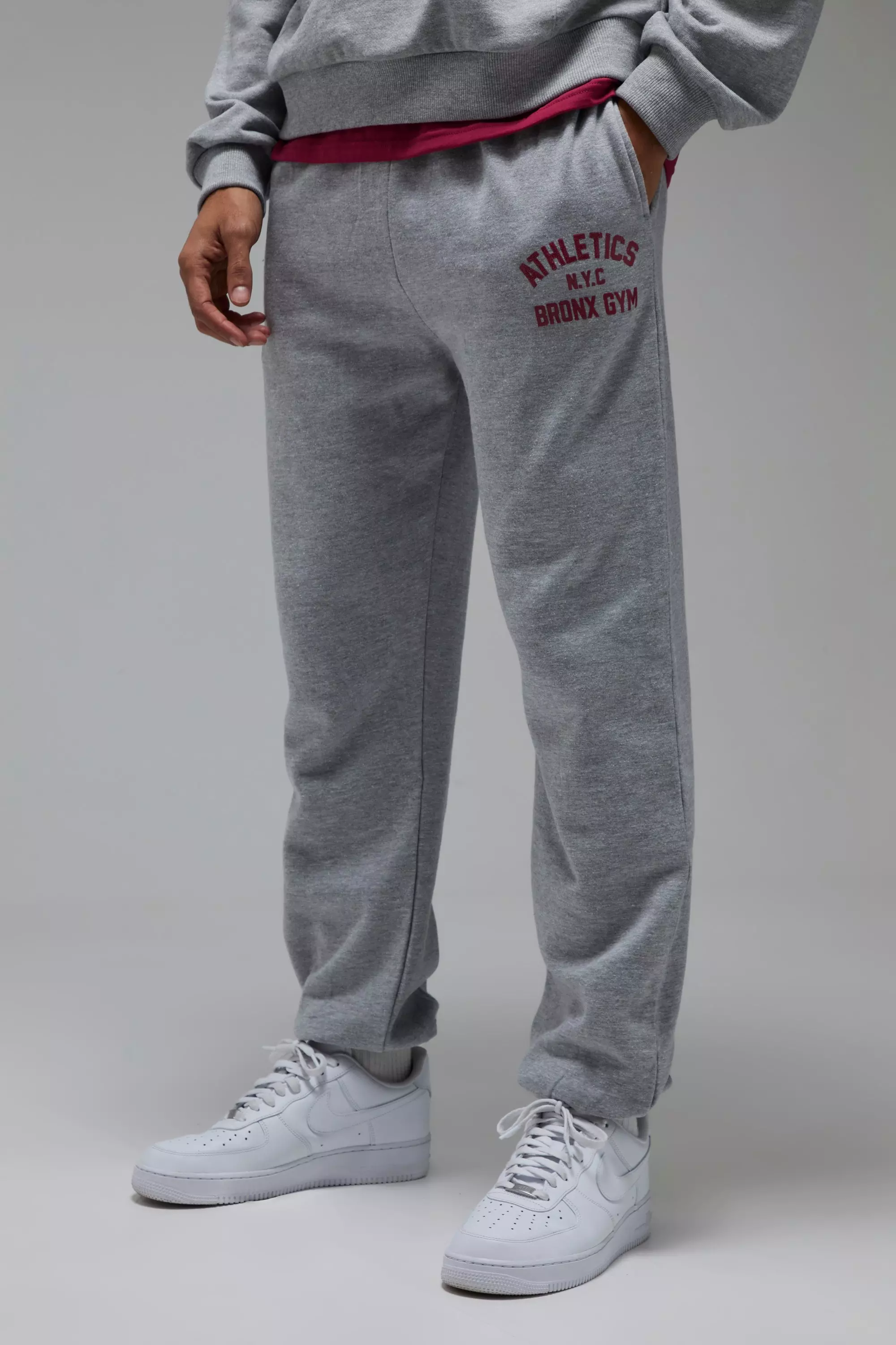 Grey marl Man Active Bronx Gym Oversized Jogger alternative image