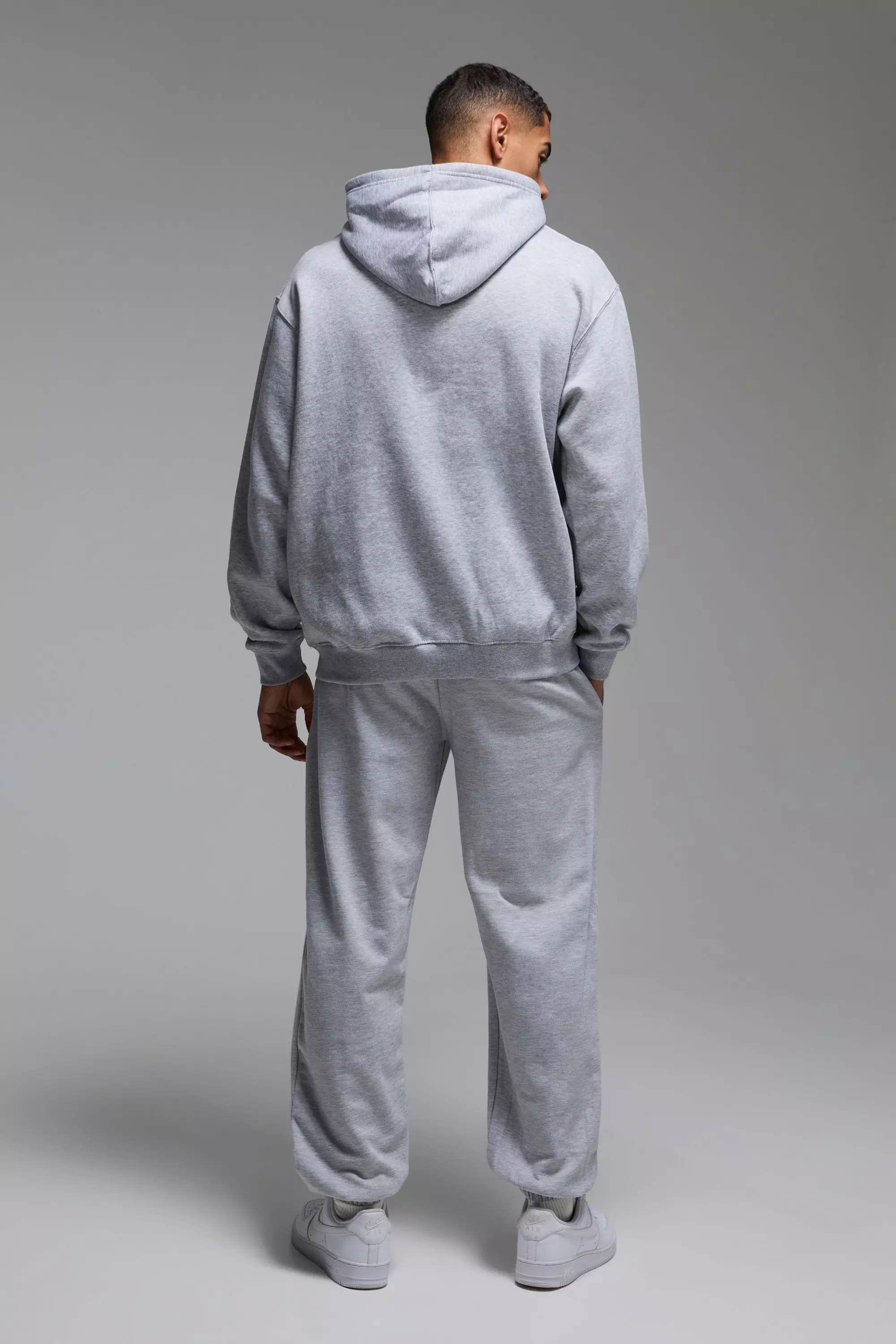 Grey marl Man Active Bronx Gym Lift Club Oversized Jogger alternative image
