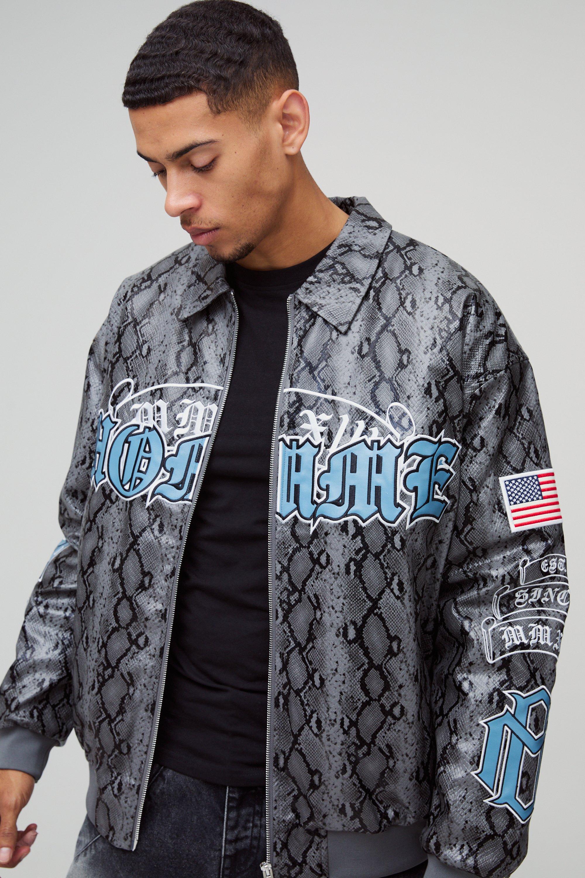 Men's Grey Varsity Jackets | Grey Baseball & Letterman