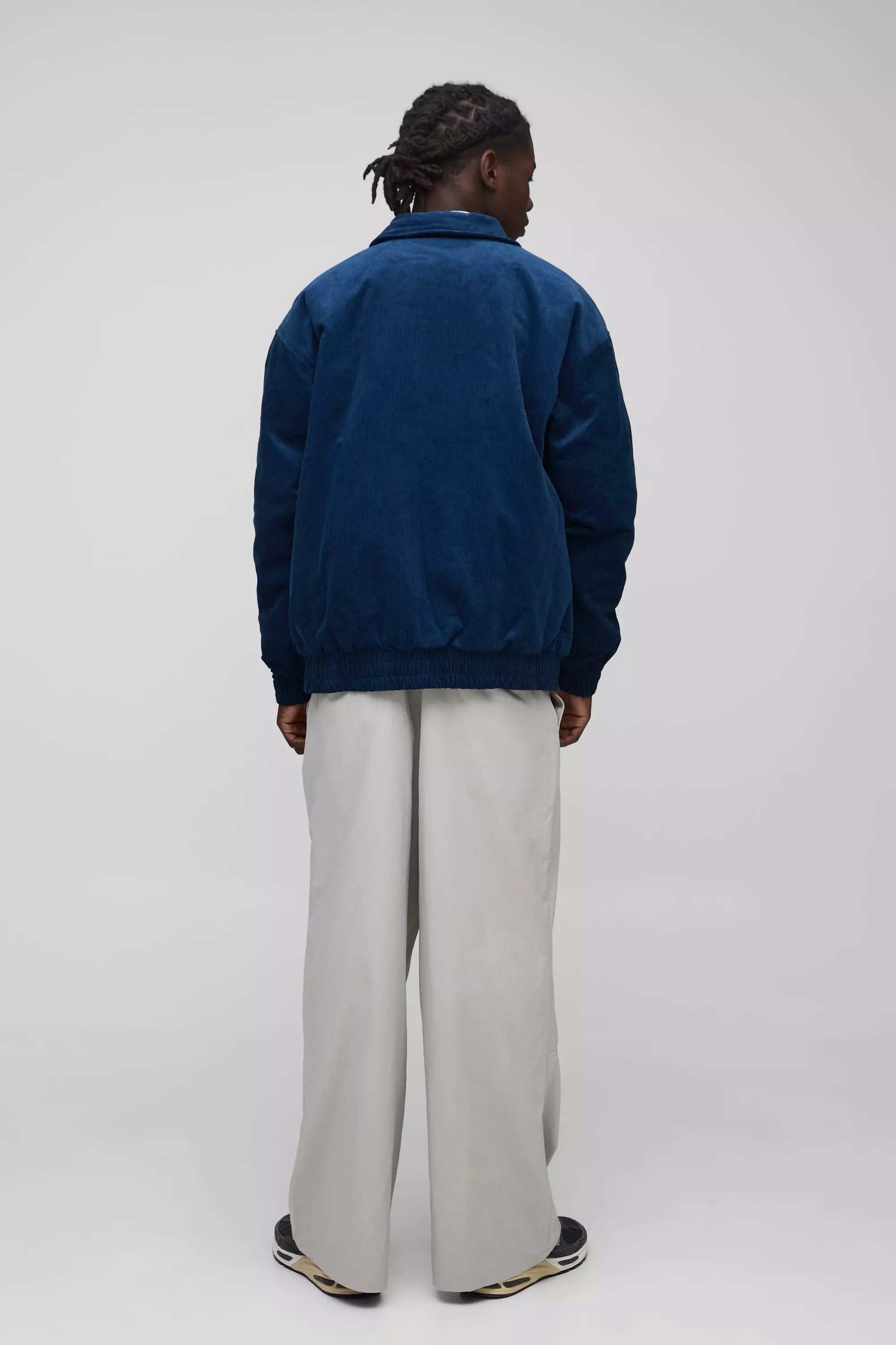 Oversize Man Jacke mit Print, Blue alternatives Bild