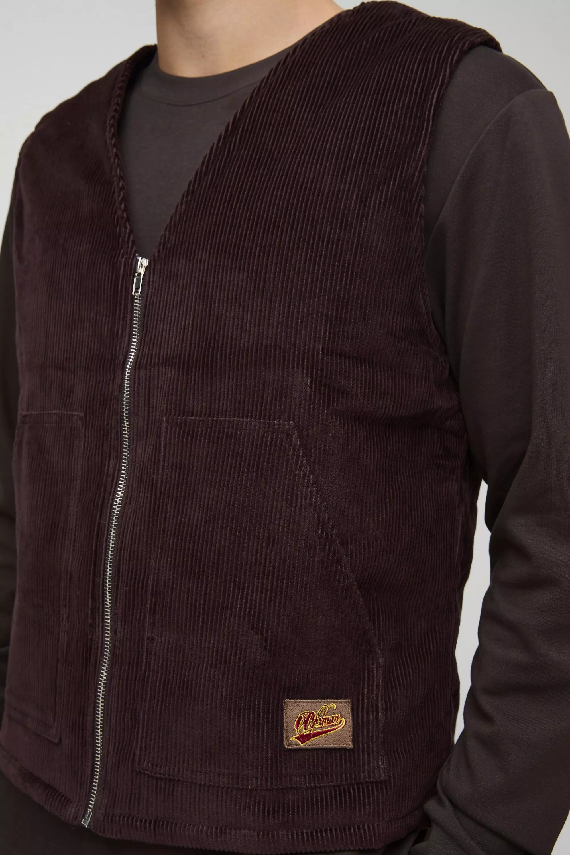 Chocolate Oversized Boxy Corduroy Hemd alternatieve afbeelding