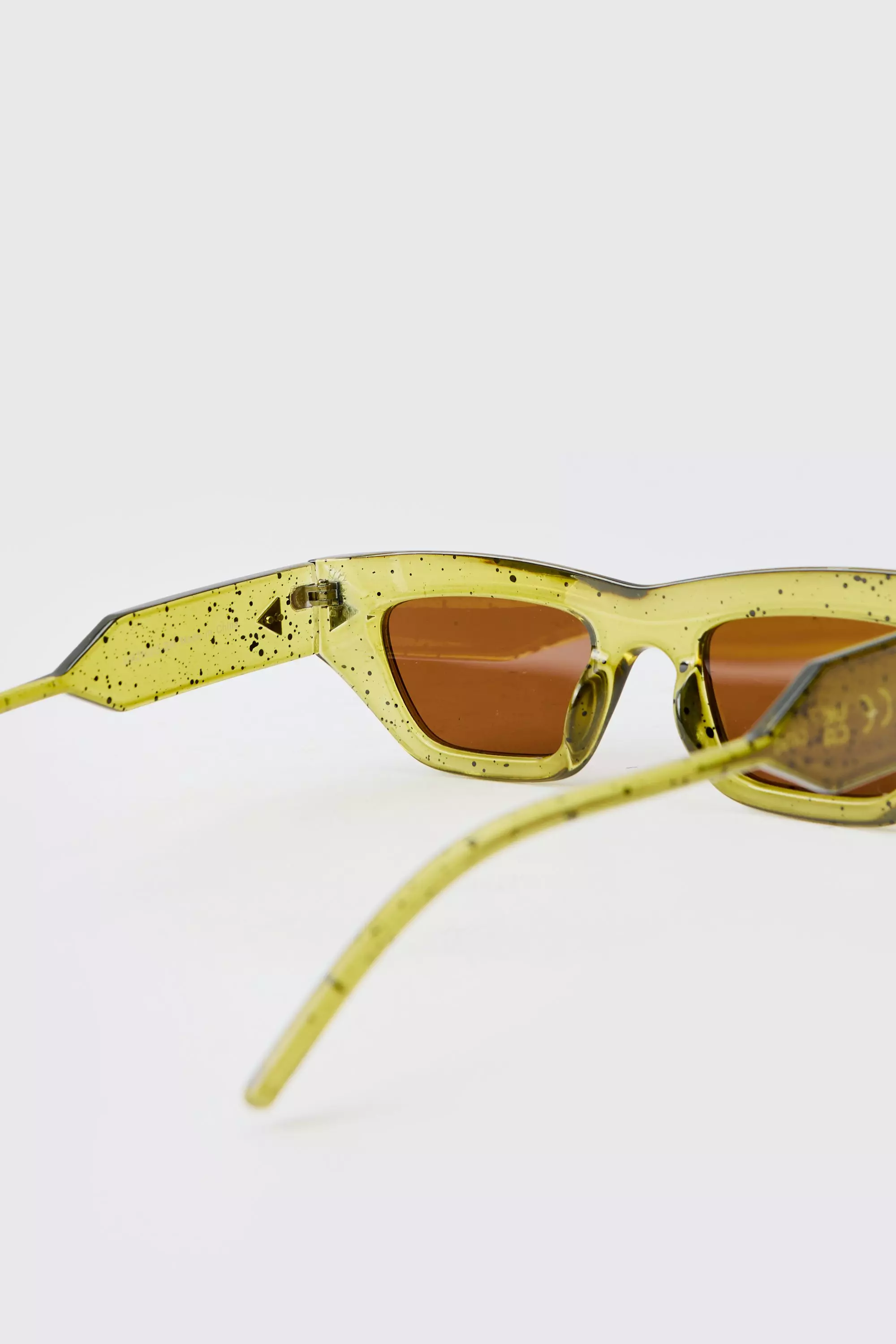 Yellow Plastic Splatter Sunglasses alternative image