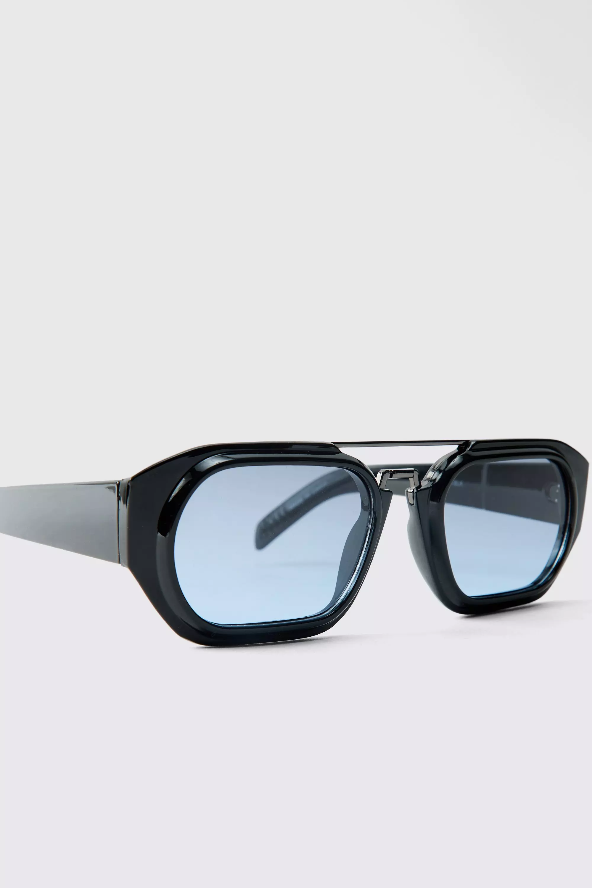 Lunettes de soleil rétro métallisées, Black autre image