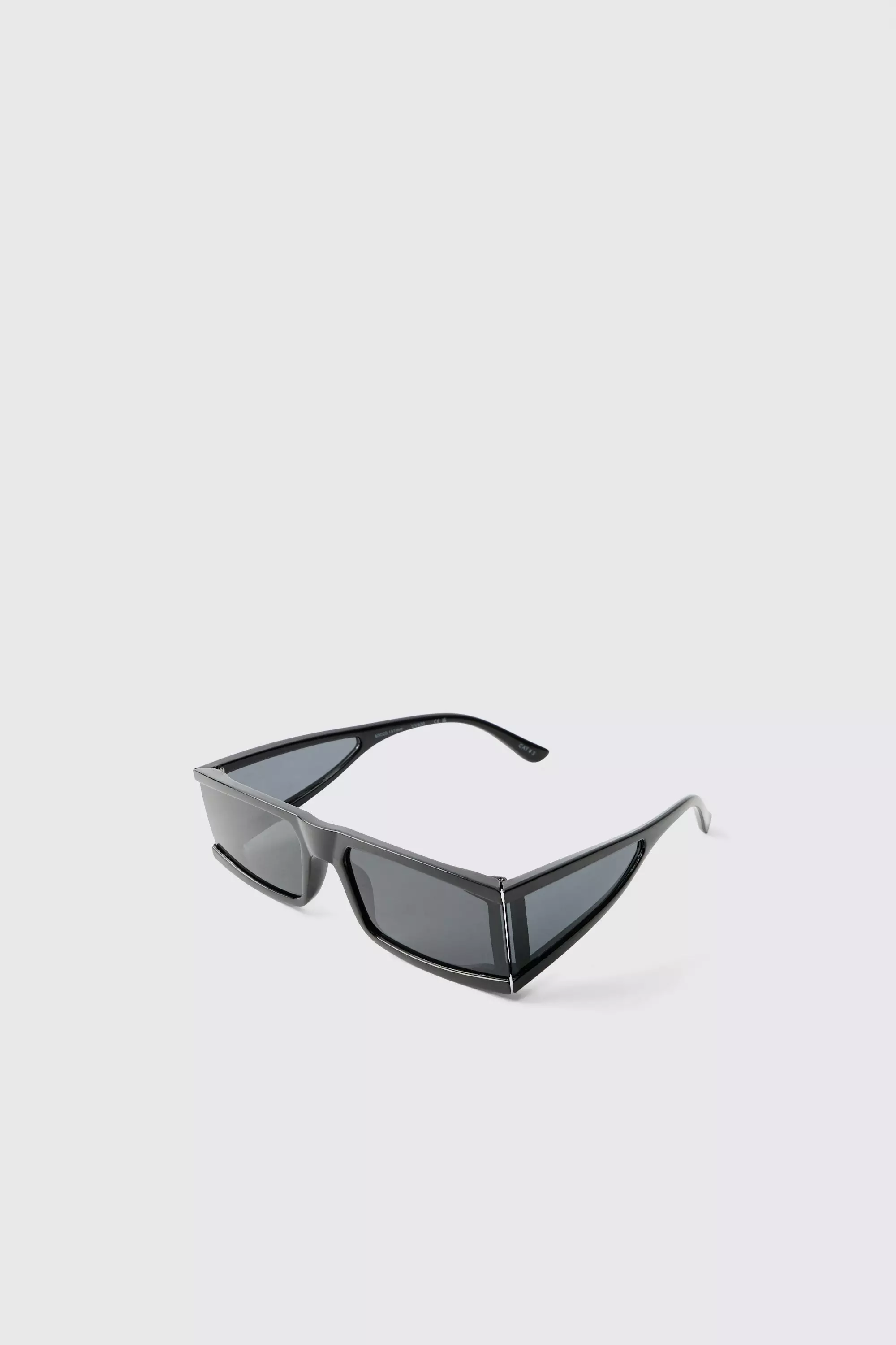 Lunettes de soleil à empiècement contrastant, Black autre image