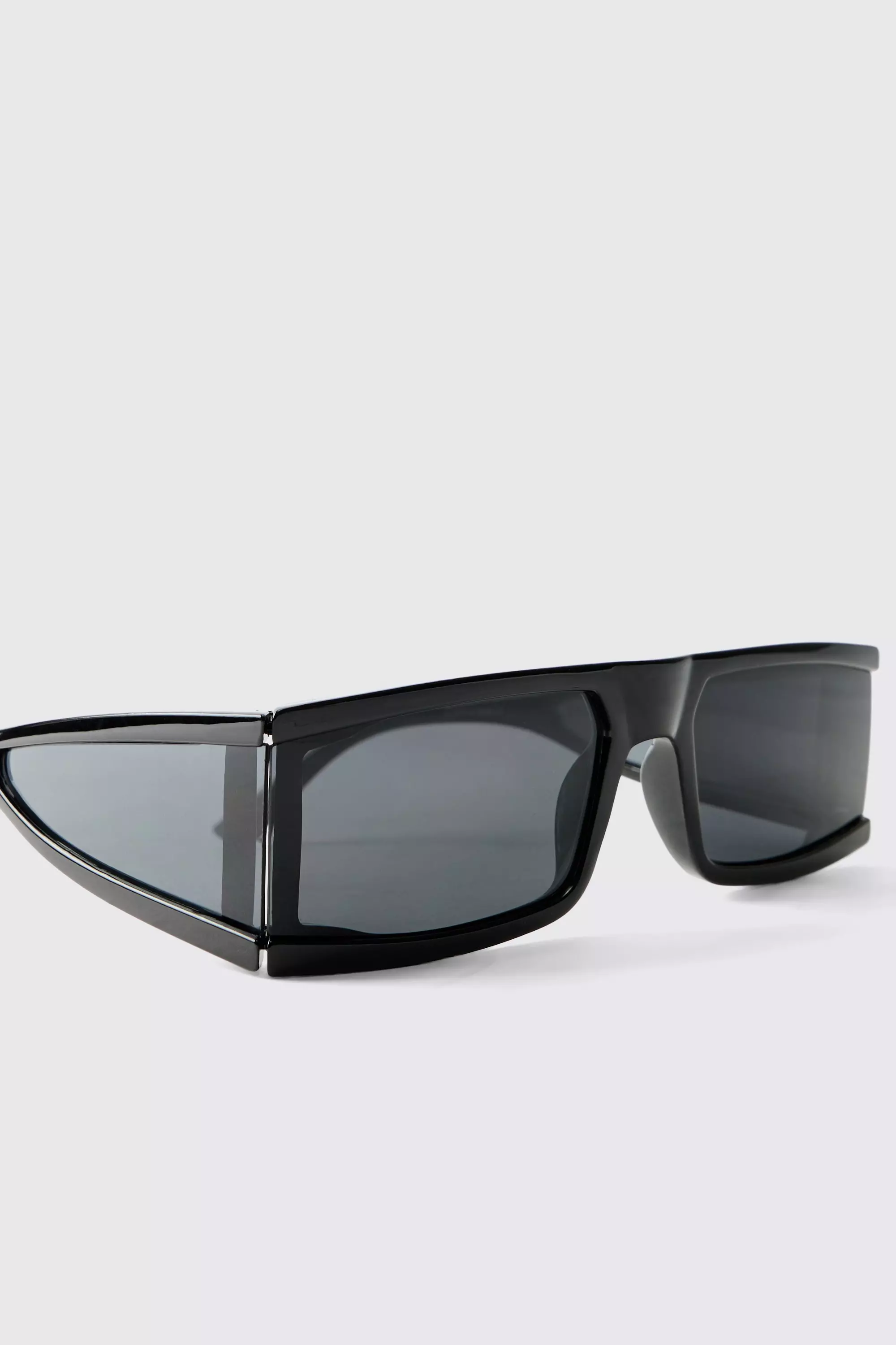 Lunettes de soleil à empiècement contrastant, Black autre image