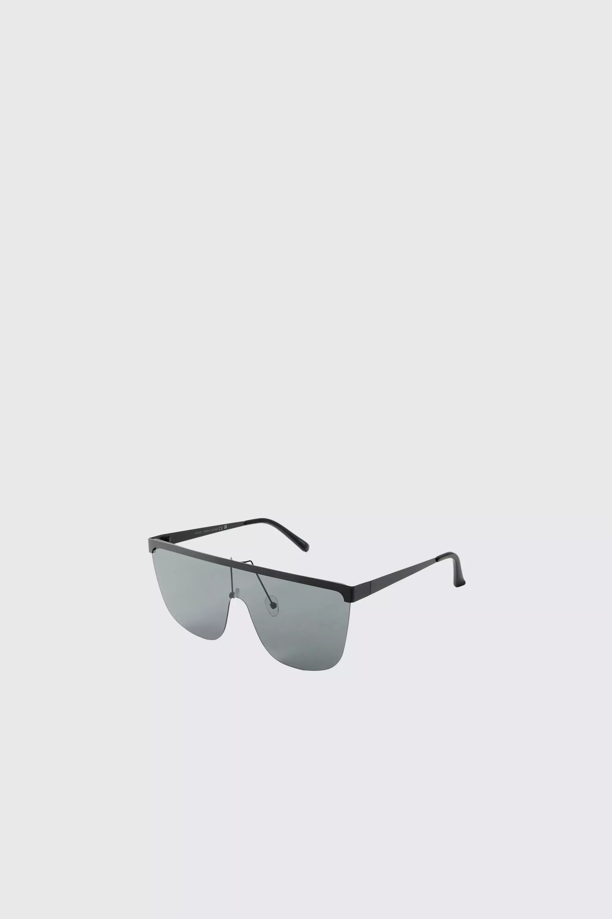 Plastic Visor Sunglasses Black