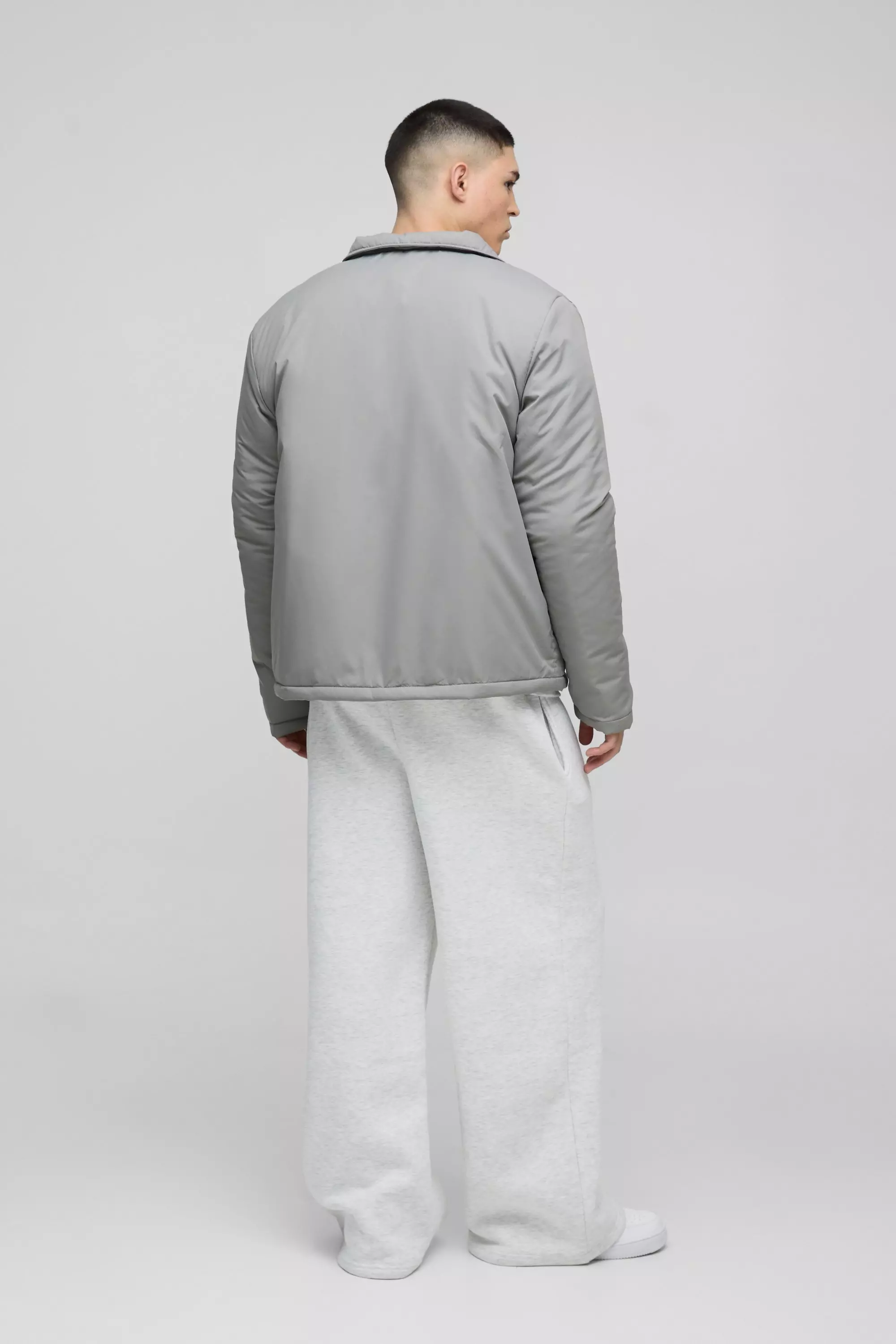 Stone Regular Fit Nylon Coach Jacket alternative image