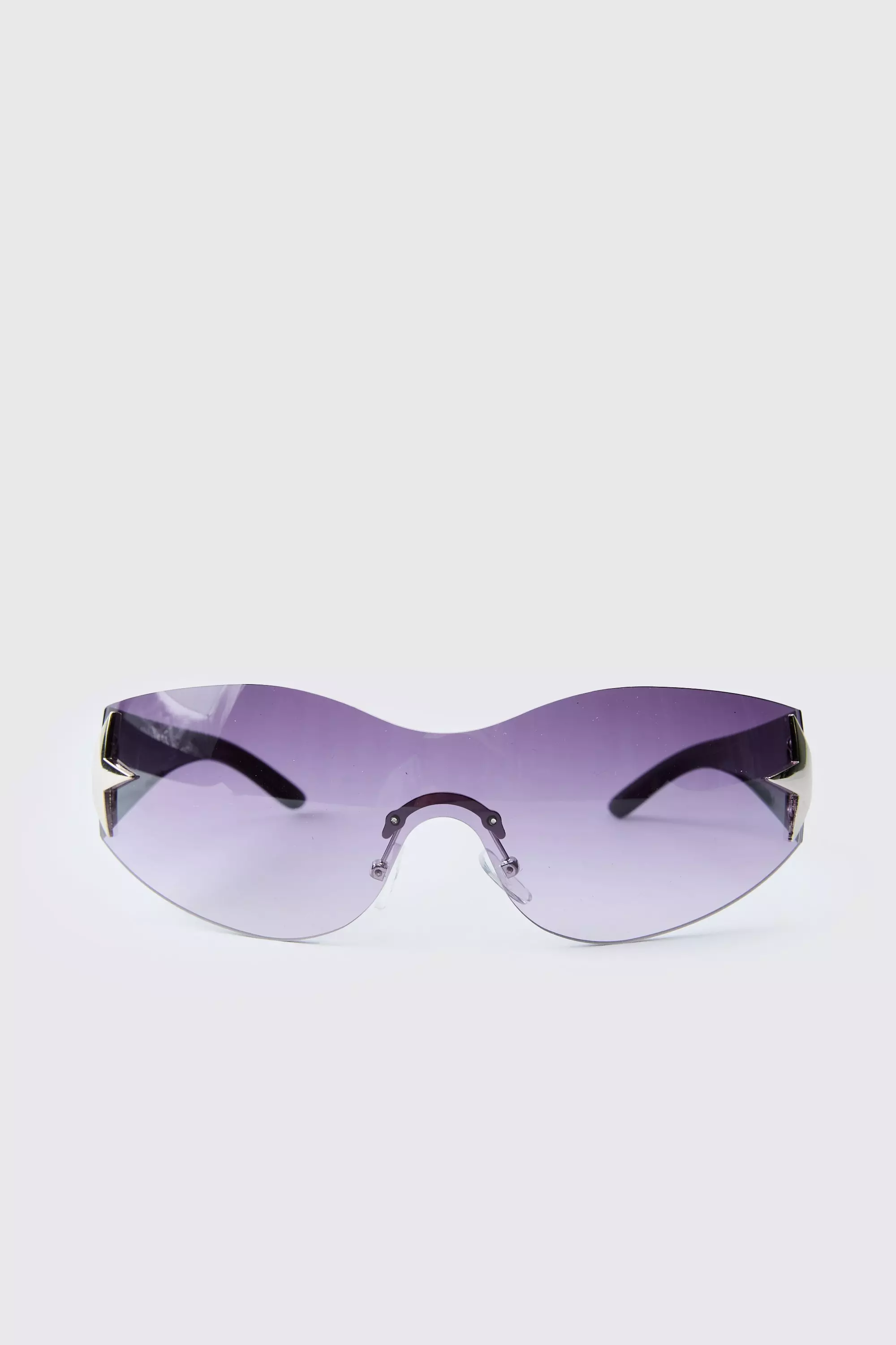 Y2K Sonnenbrille mit rundem Stern, Black alternatives Bild