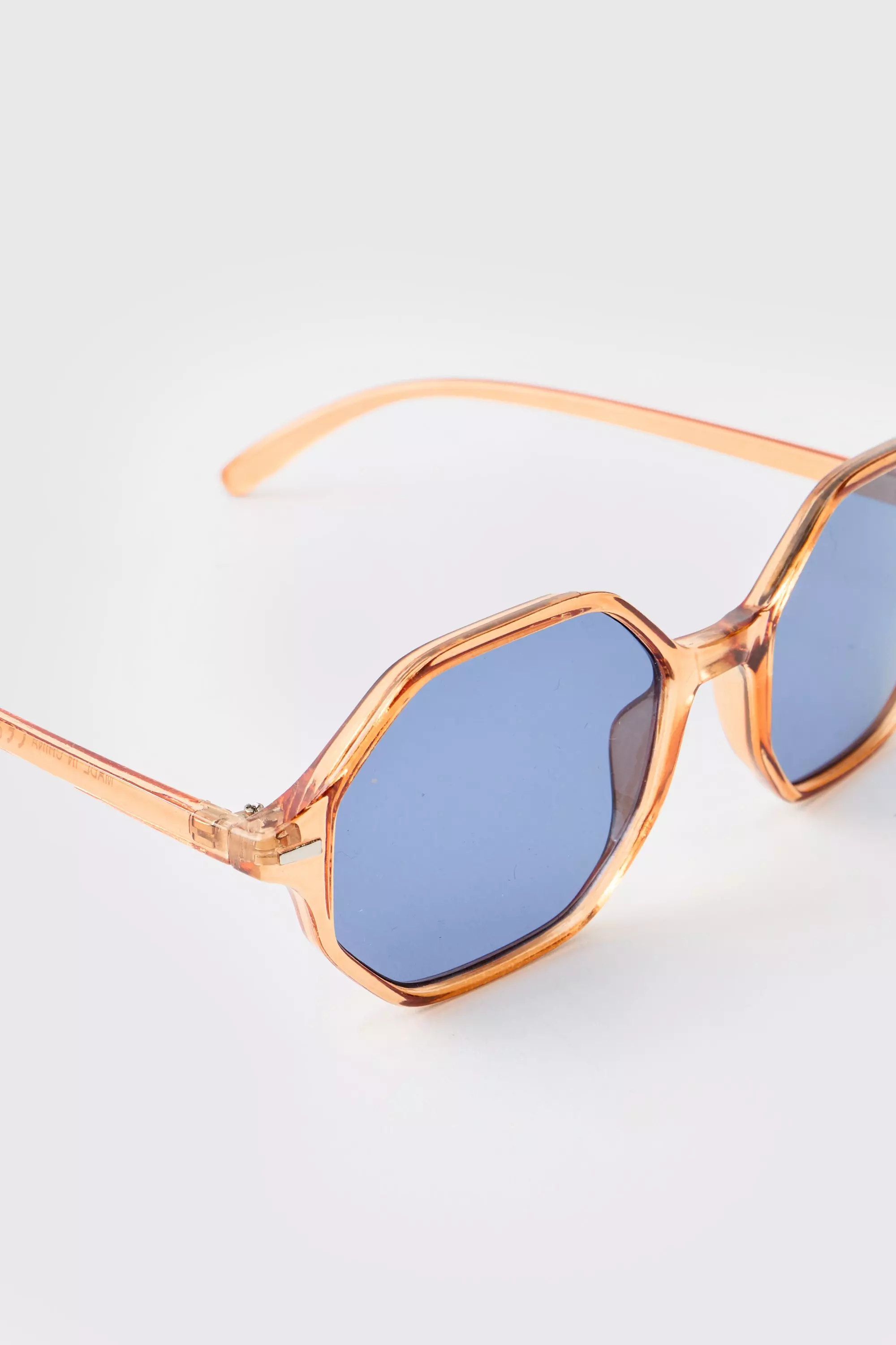 Orange Round Plastic Sunglasses  alternative image