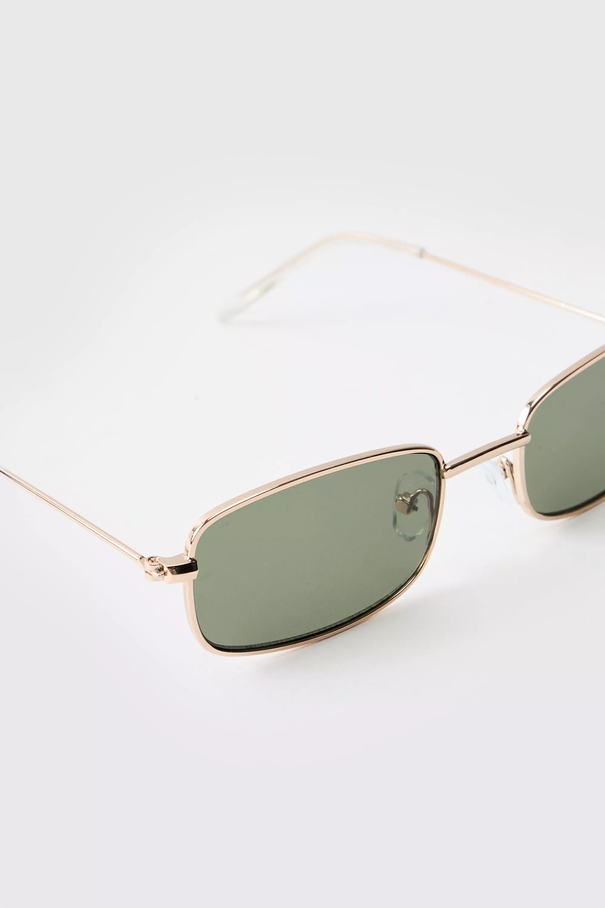 Eckige goldene Sonnenbrille, Gold alternatives Bild