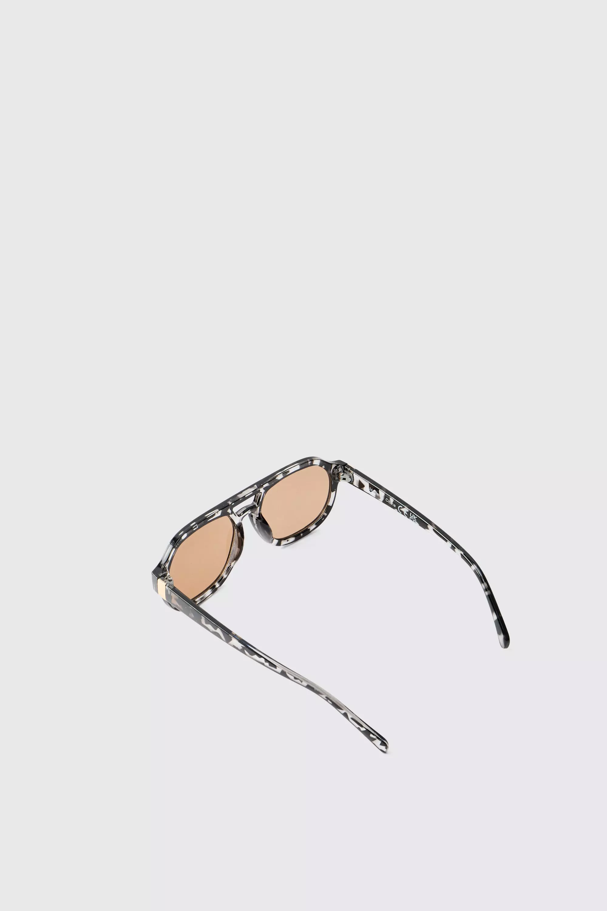 Brown Marble Effect Retro  Sunglasses  alternative image