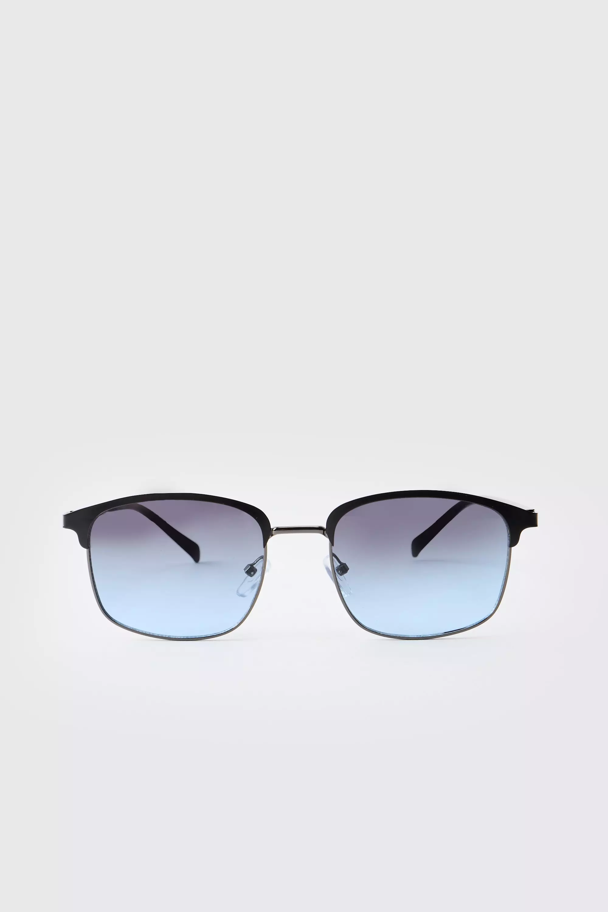 Occhiali Da Sole Stile Navigator In Metallo Nero, Black immagine alternativa