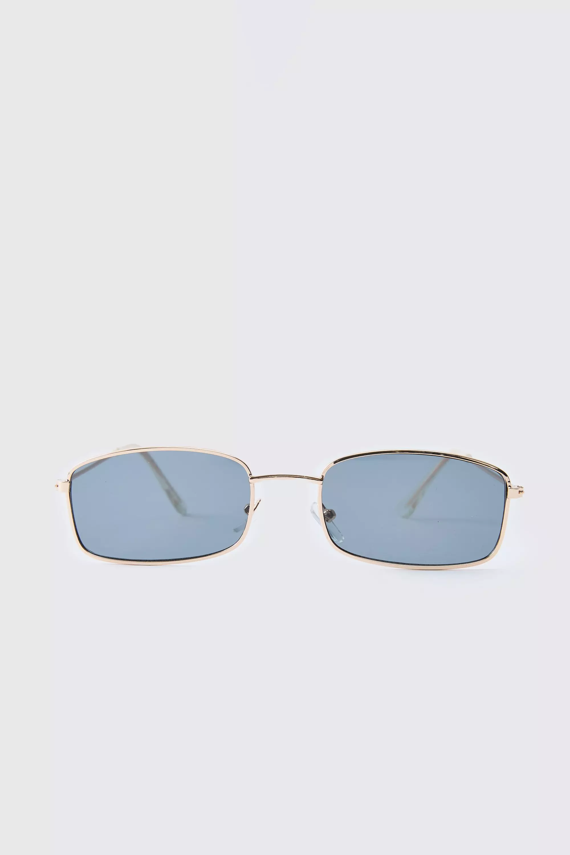 Metal Gold Rectangular Sunglasses alternative image