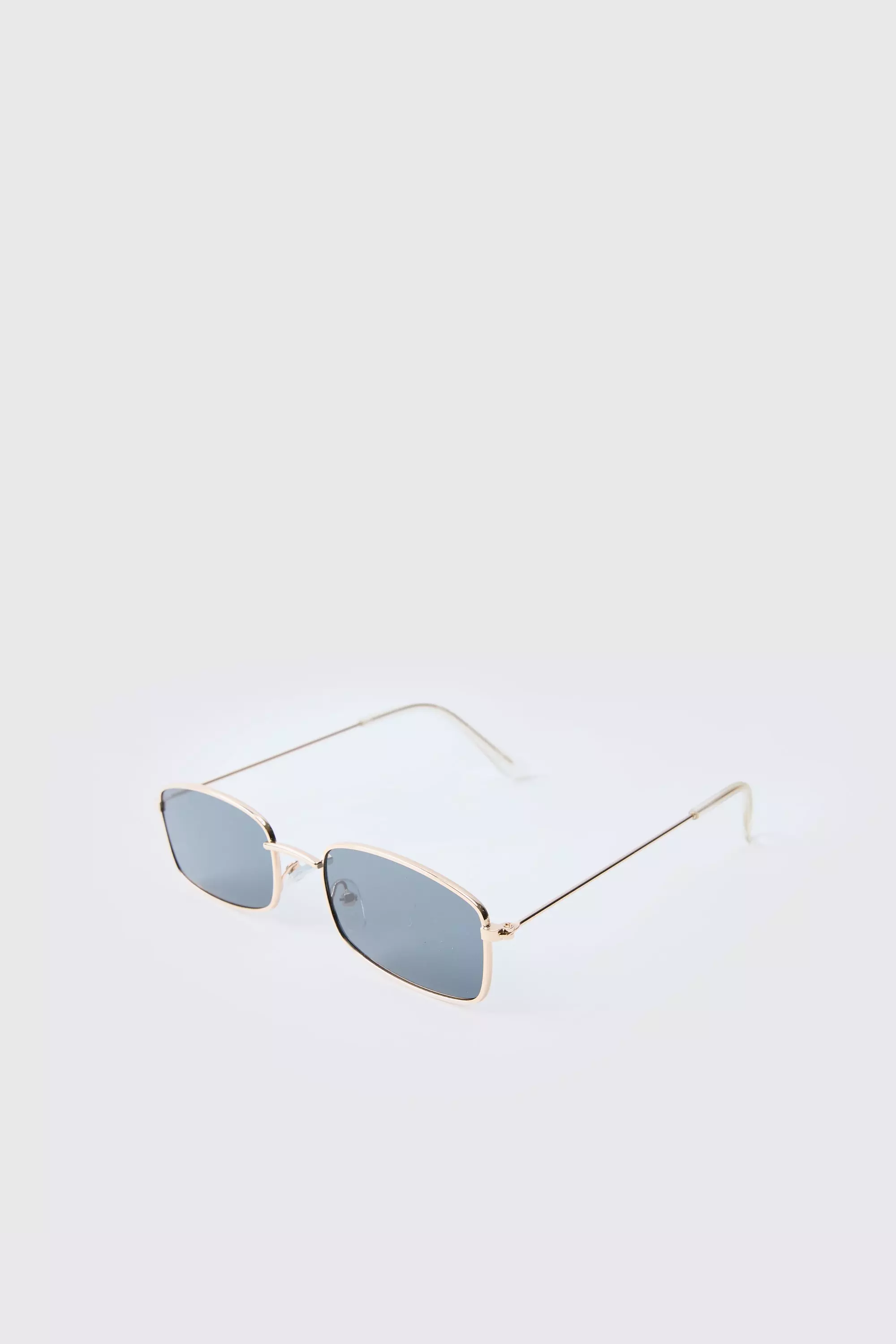Metal Gold Rectangular Sunglasses alternative image