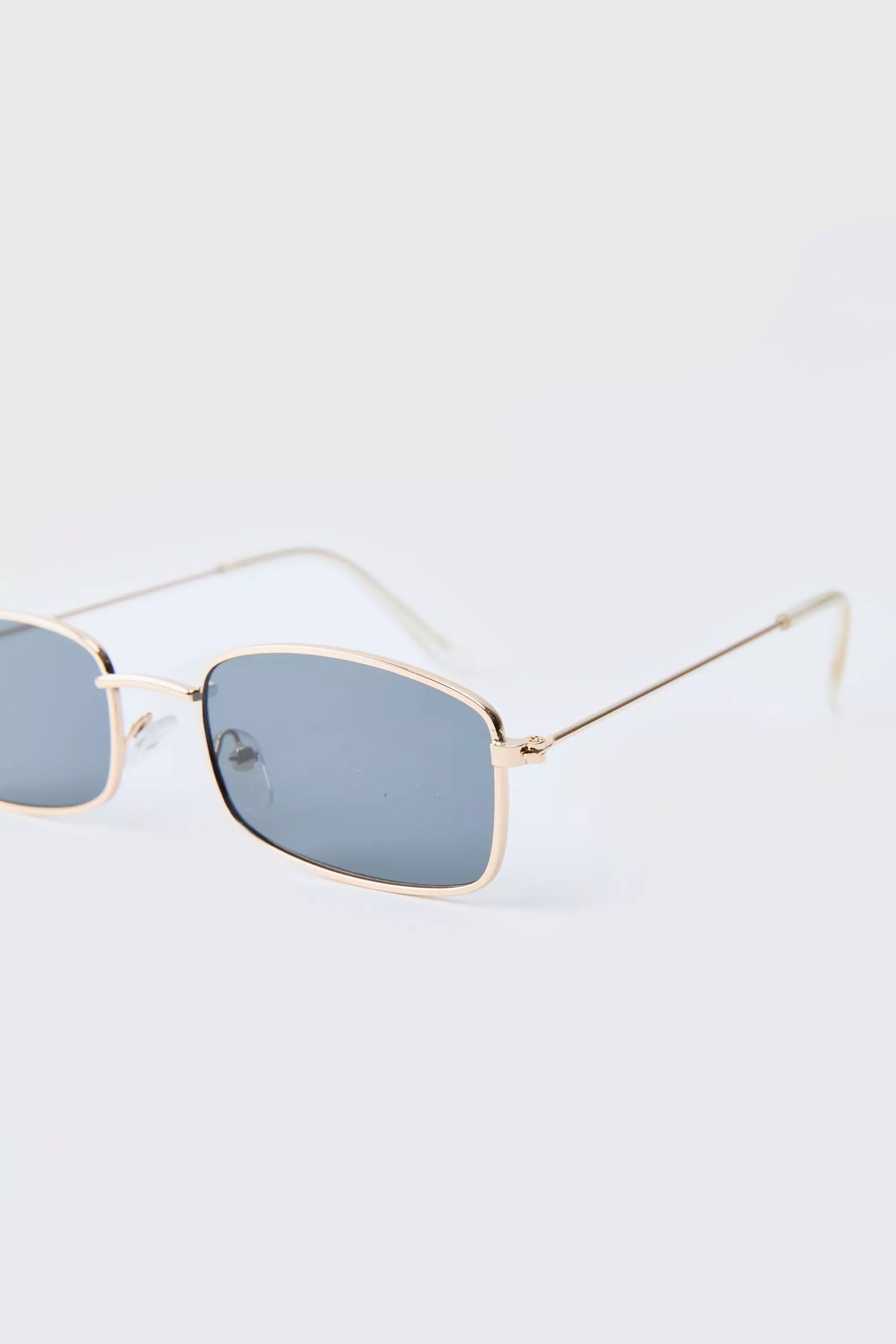 Metal Gold Rectangular Sunglasses alternative image