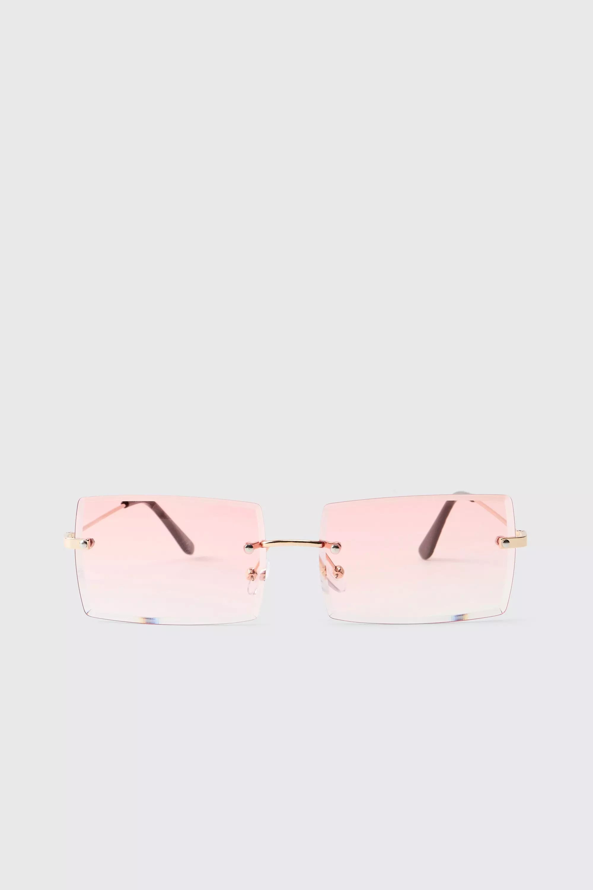 Pink Rimless Sunglasses alternative image