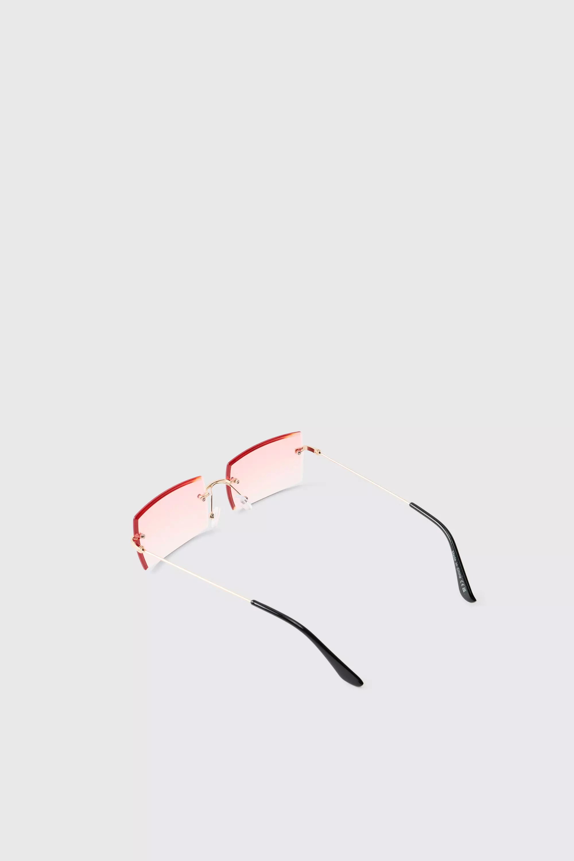 Pink Rimless Sunglasses alternative image