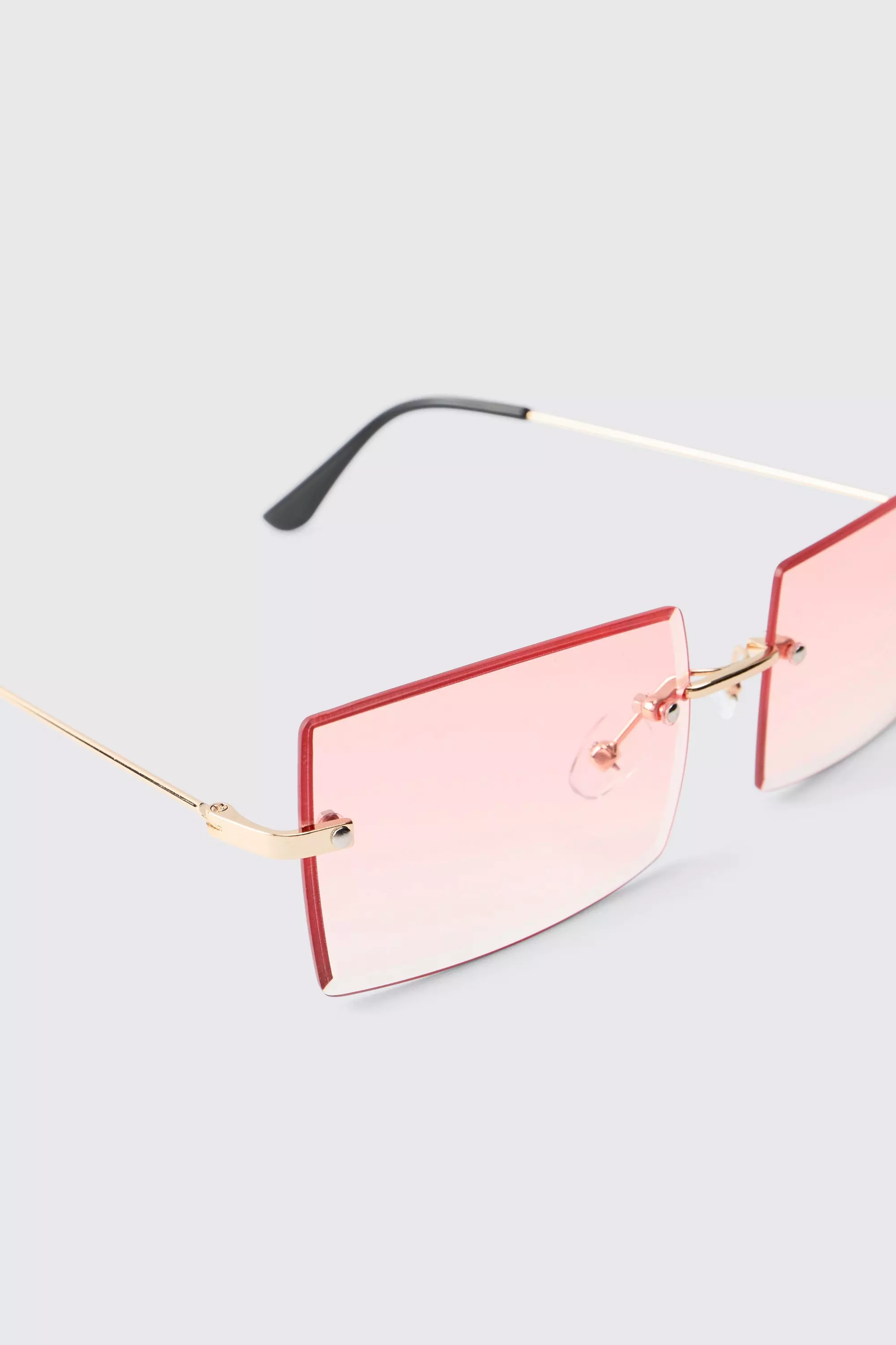 Pink Rimless Sunglasses alternative image