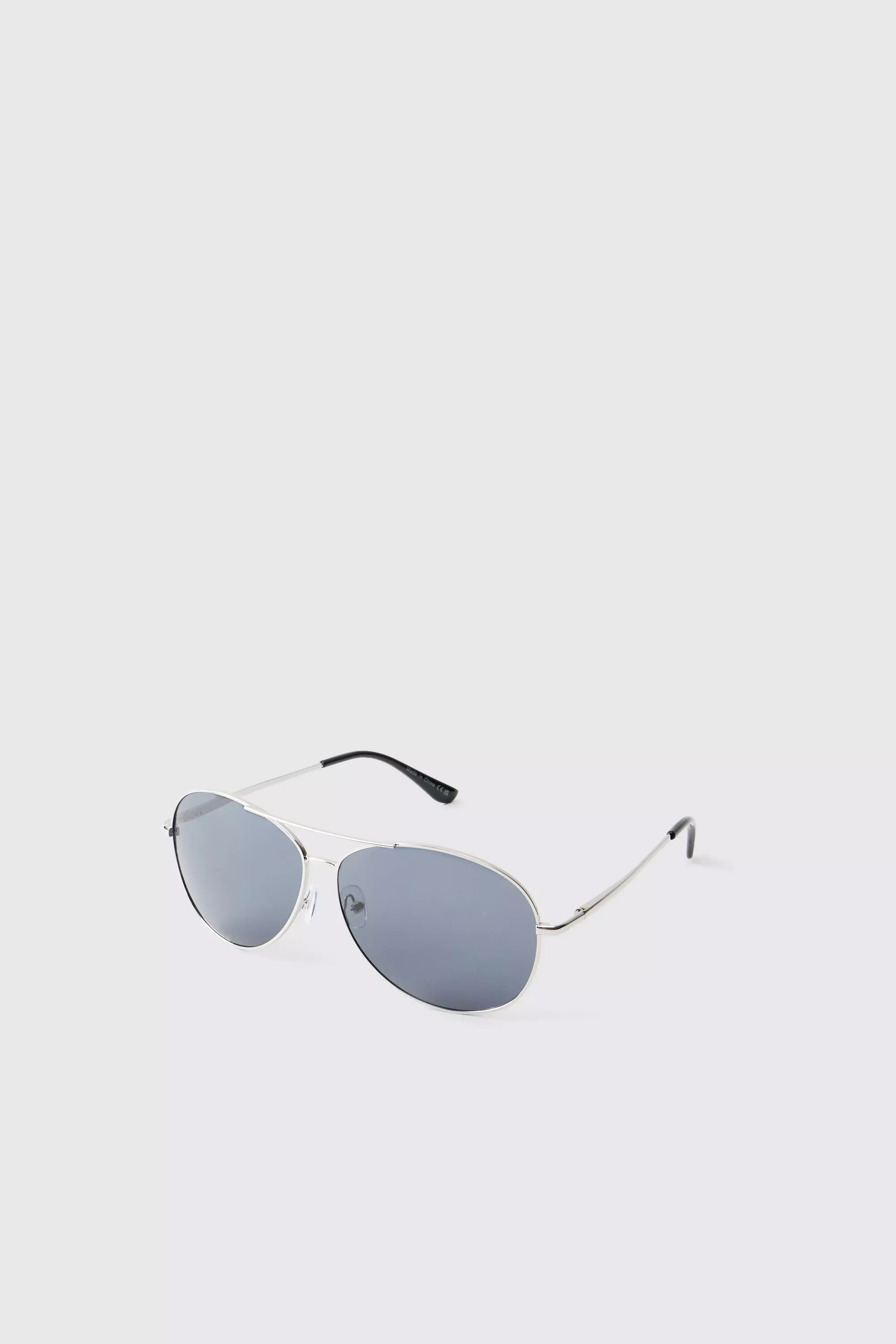Silver Metal Navigator Sunglasses alternative image