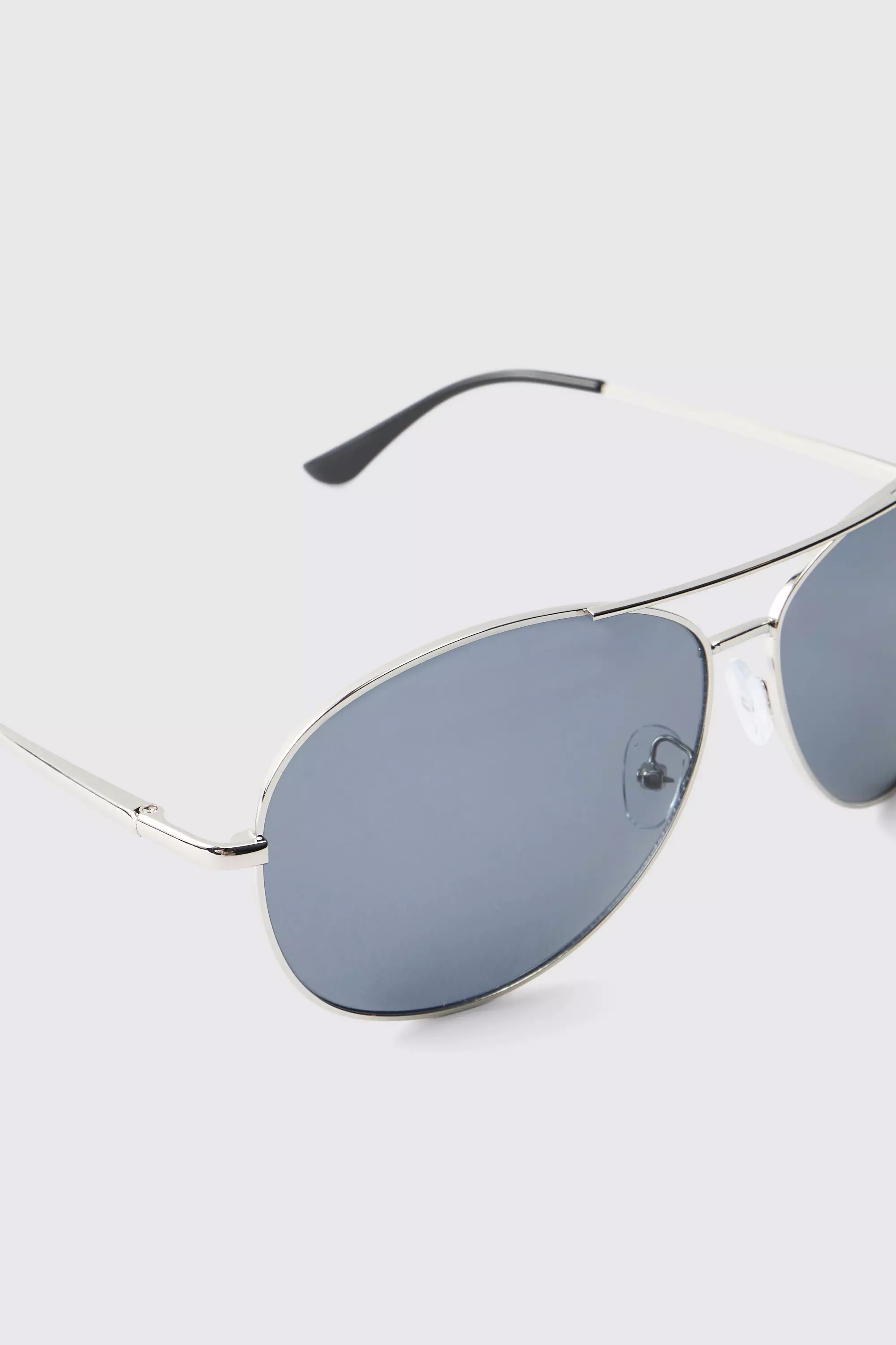 Silver Metal Navigator Sunglasses alternative image