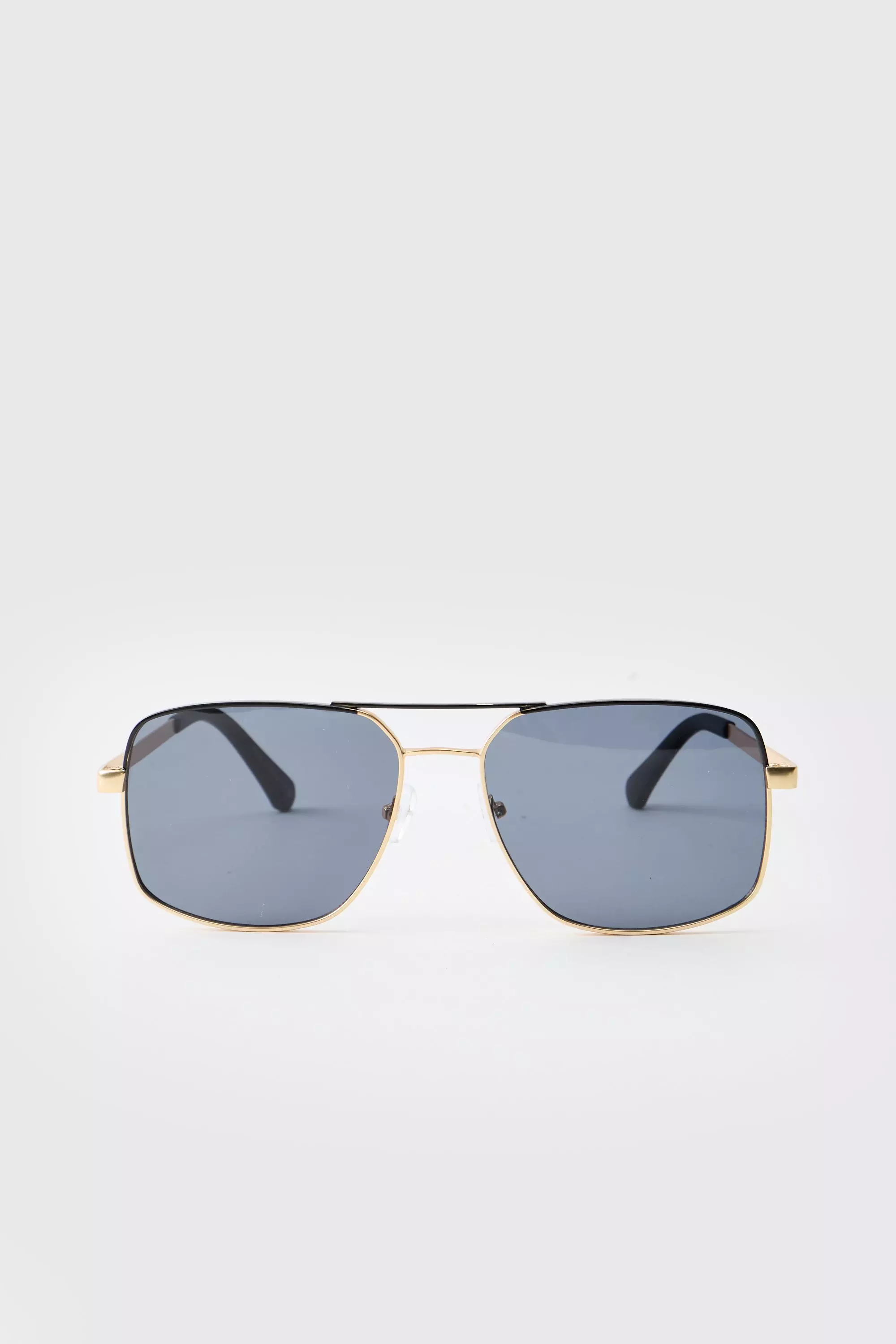 Lunettes de soleil en métal style rétro, Gold autre image