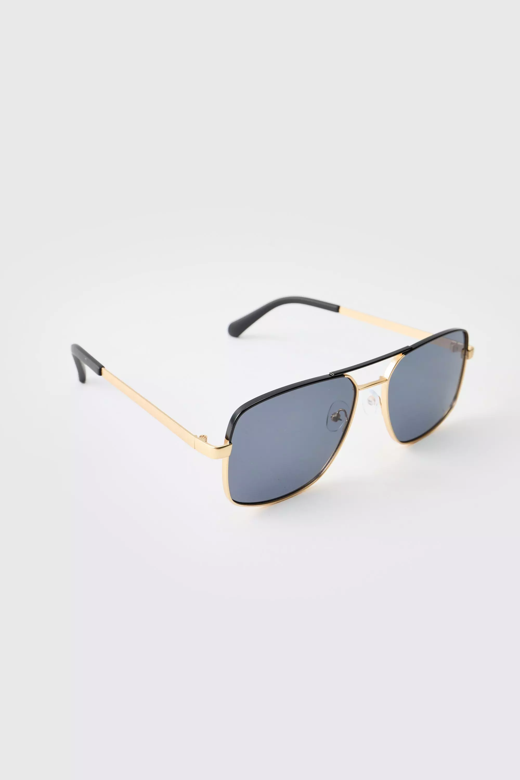 Lunettes de soleil en métal style rétro, Gold autre image