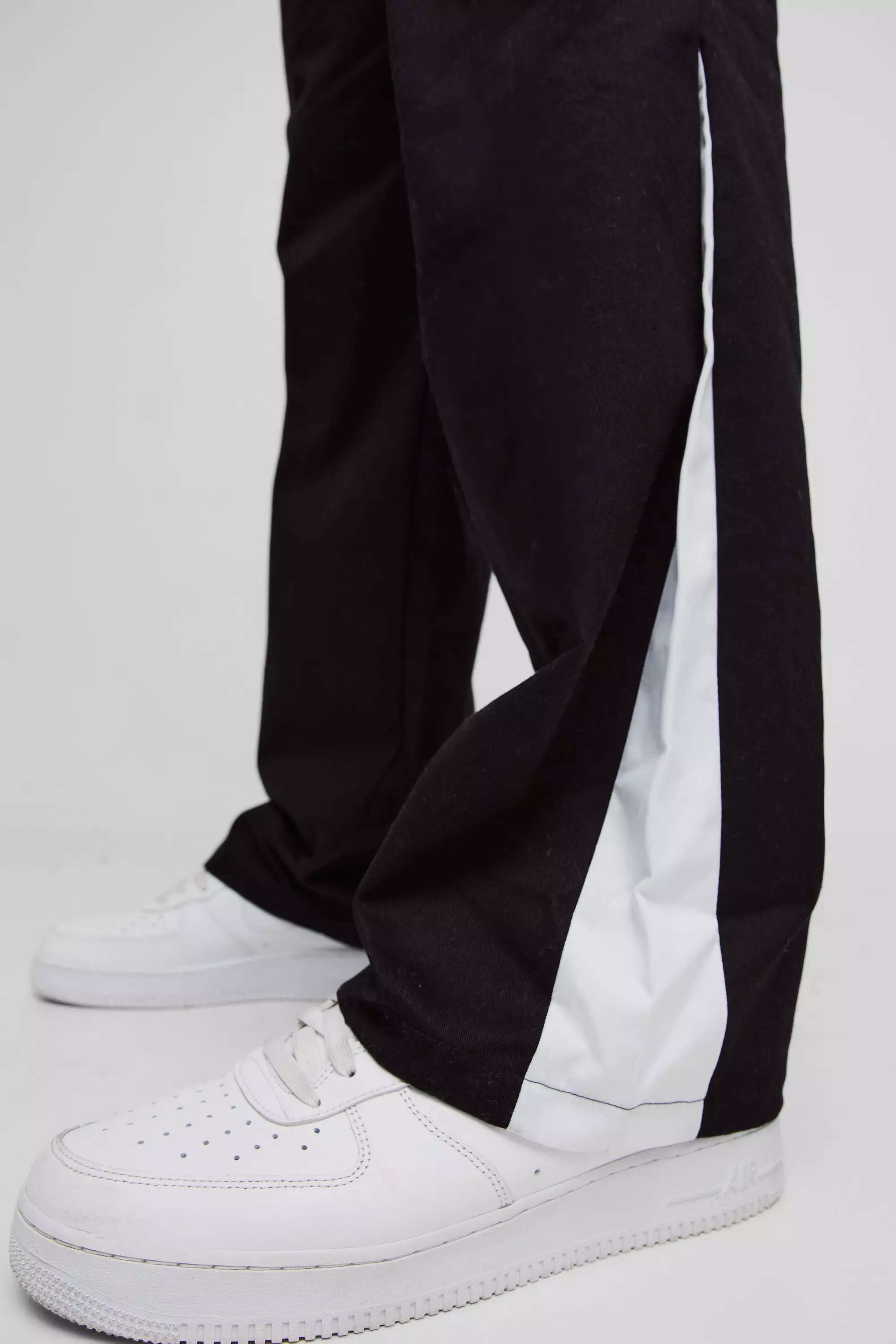 Black Tall Drawcord Waist Relaxed Fit Trousers alternative image