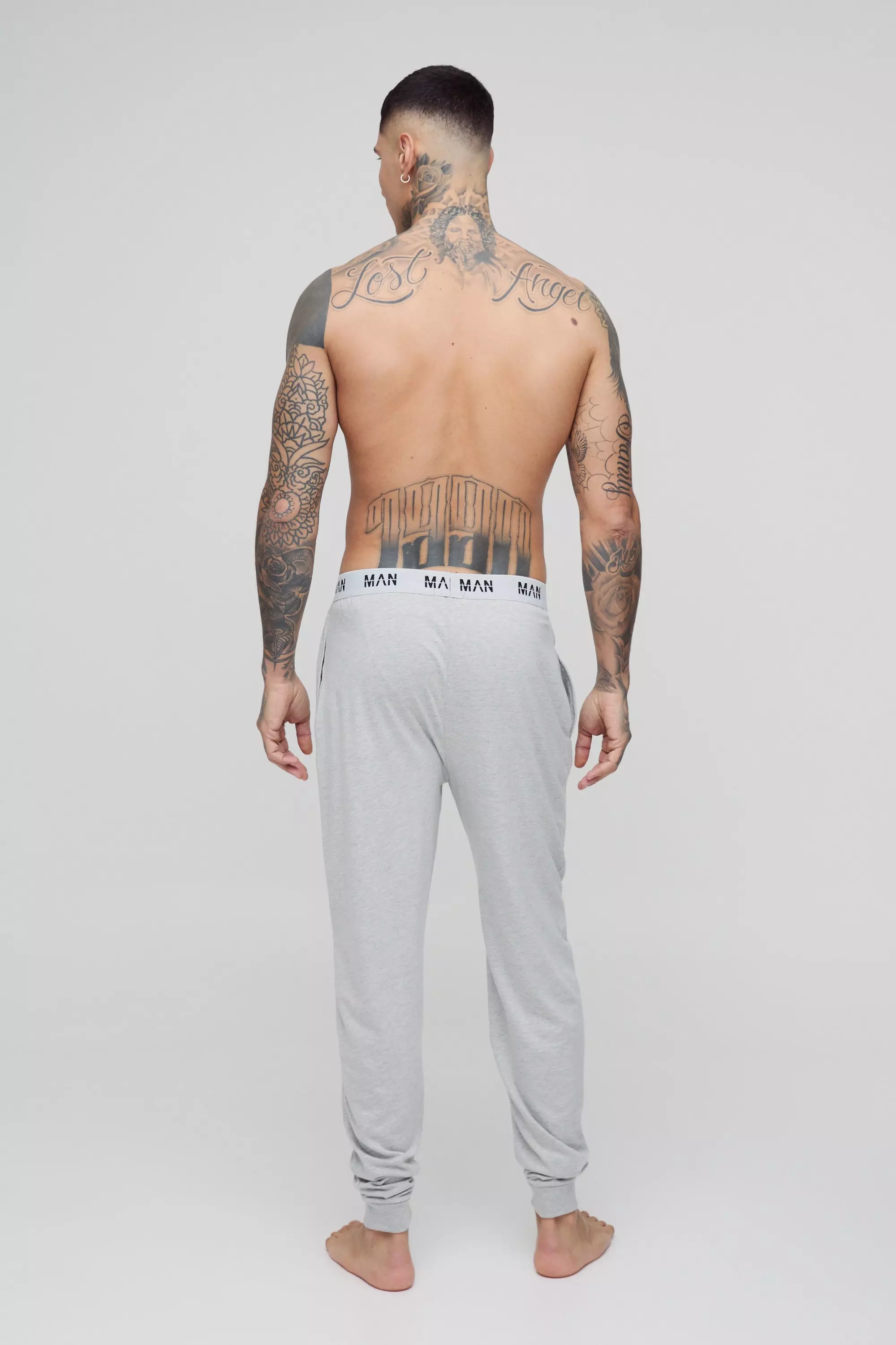 Black Tall 2 Pack Man Loungewear Cuffed Joggers alternative image
