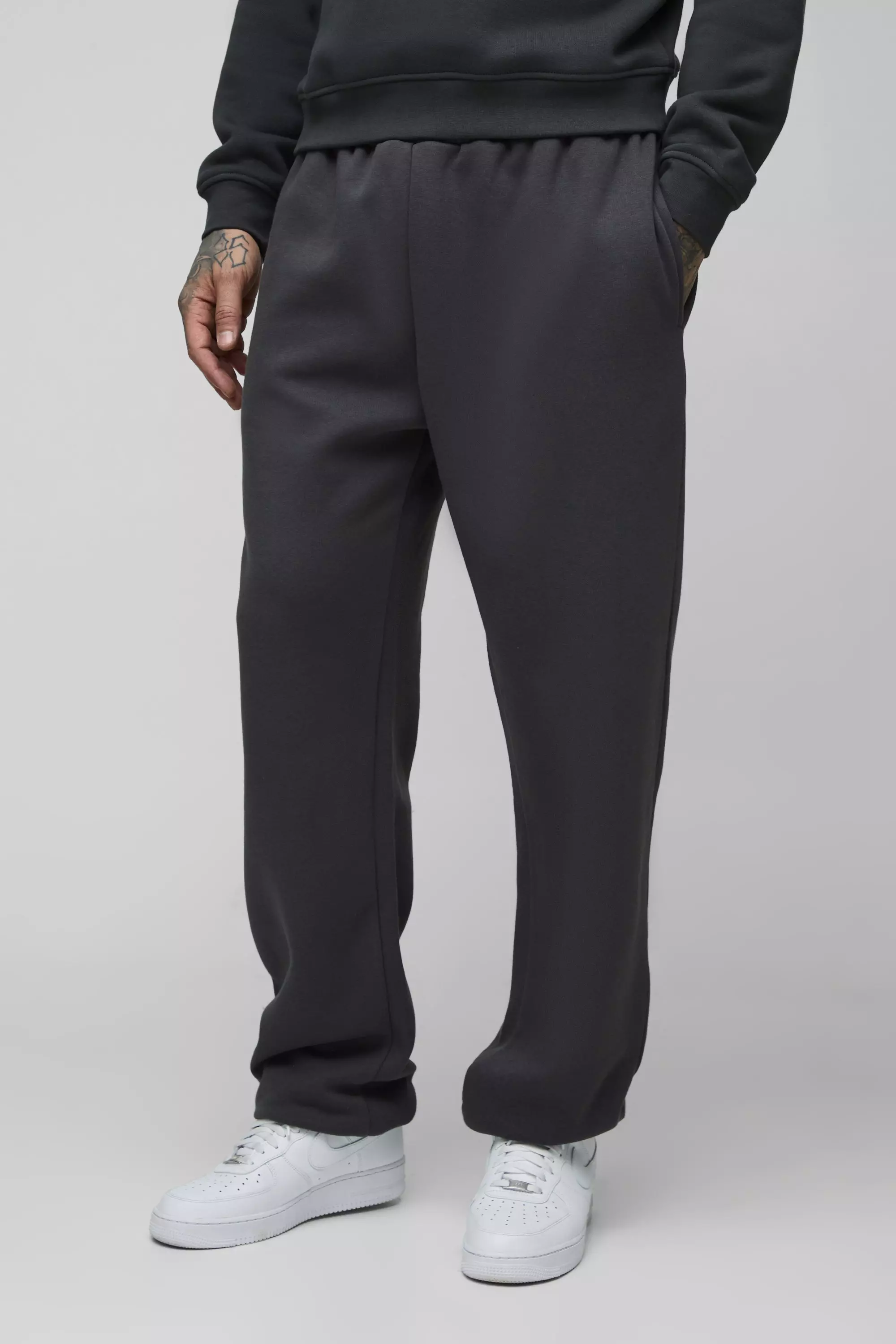 Dark grey Tall 330GSM Basic Oversized Fit Jogger alternative image