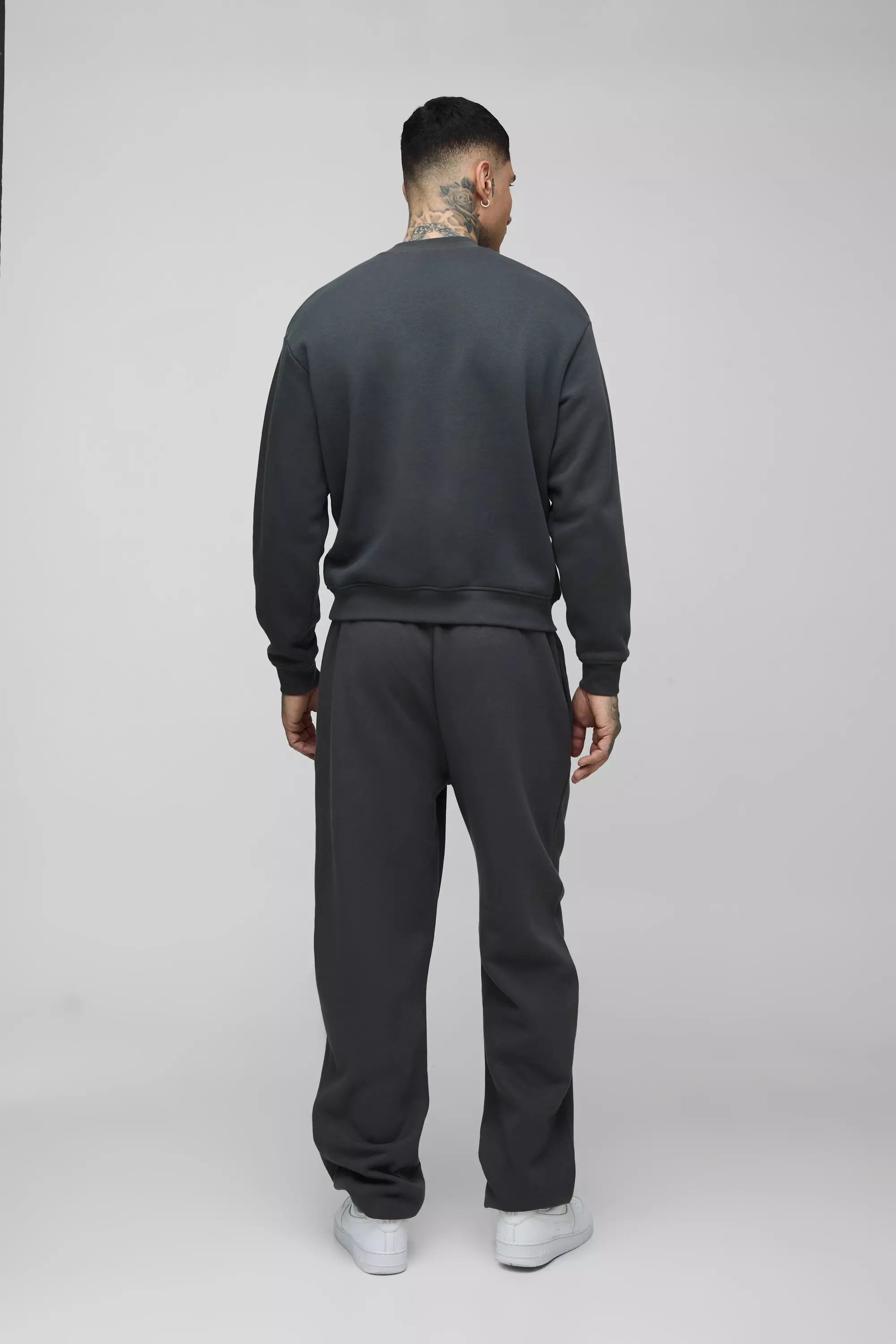 Dark grey Tall 330GSM Basic Oversized Fit Jogger alternative image